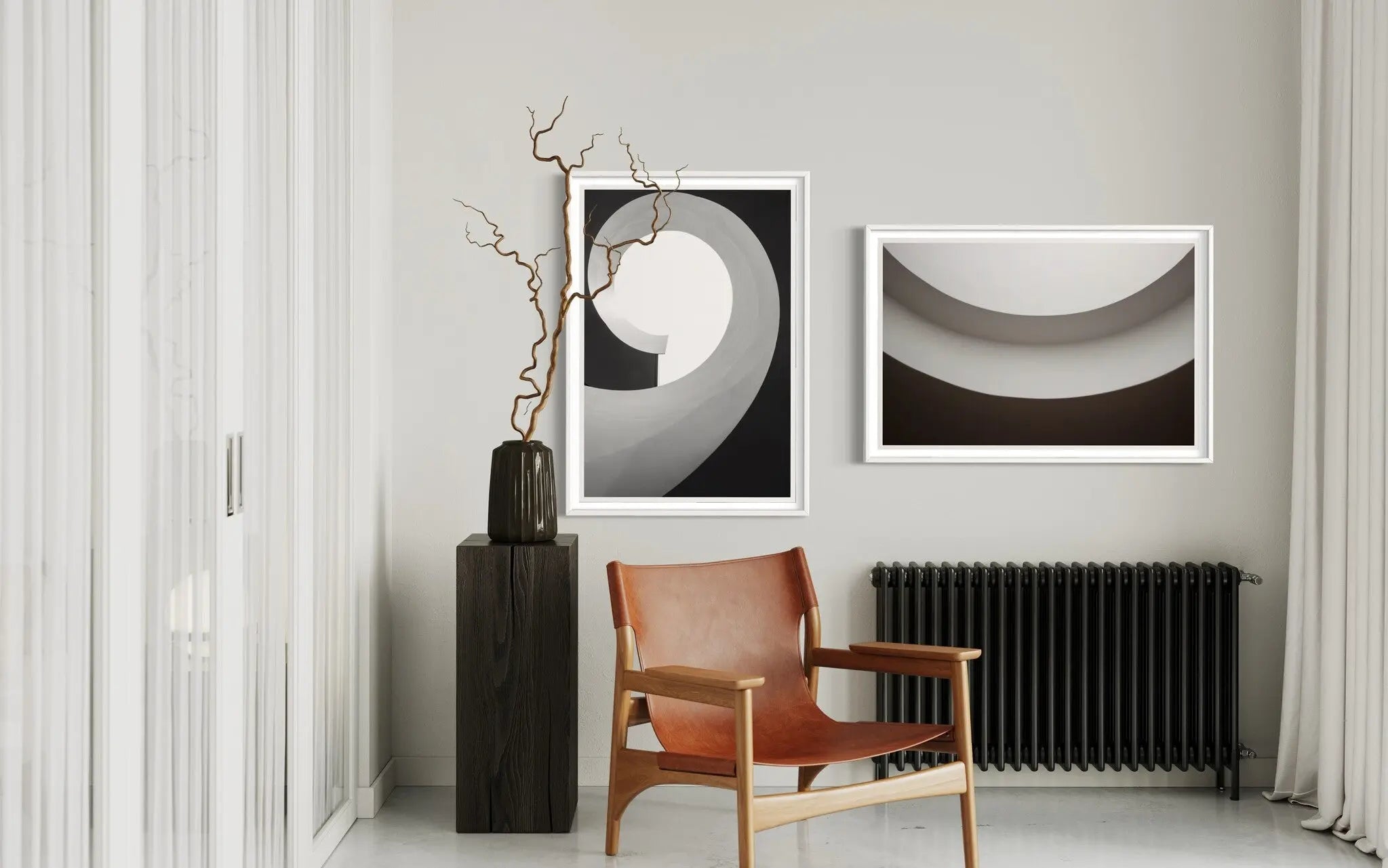 Helix by M. Lao displayed in a modern living room interior