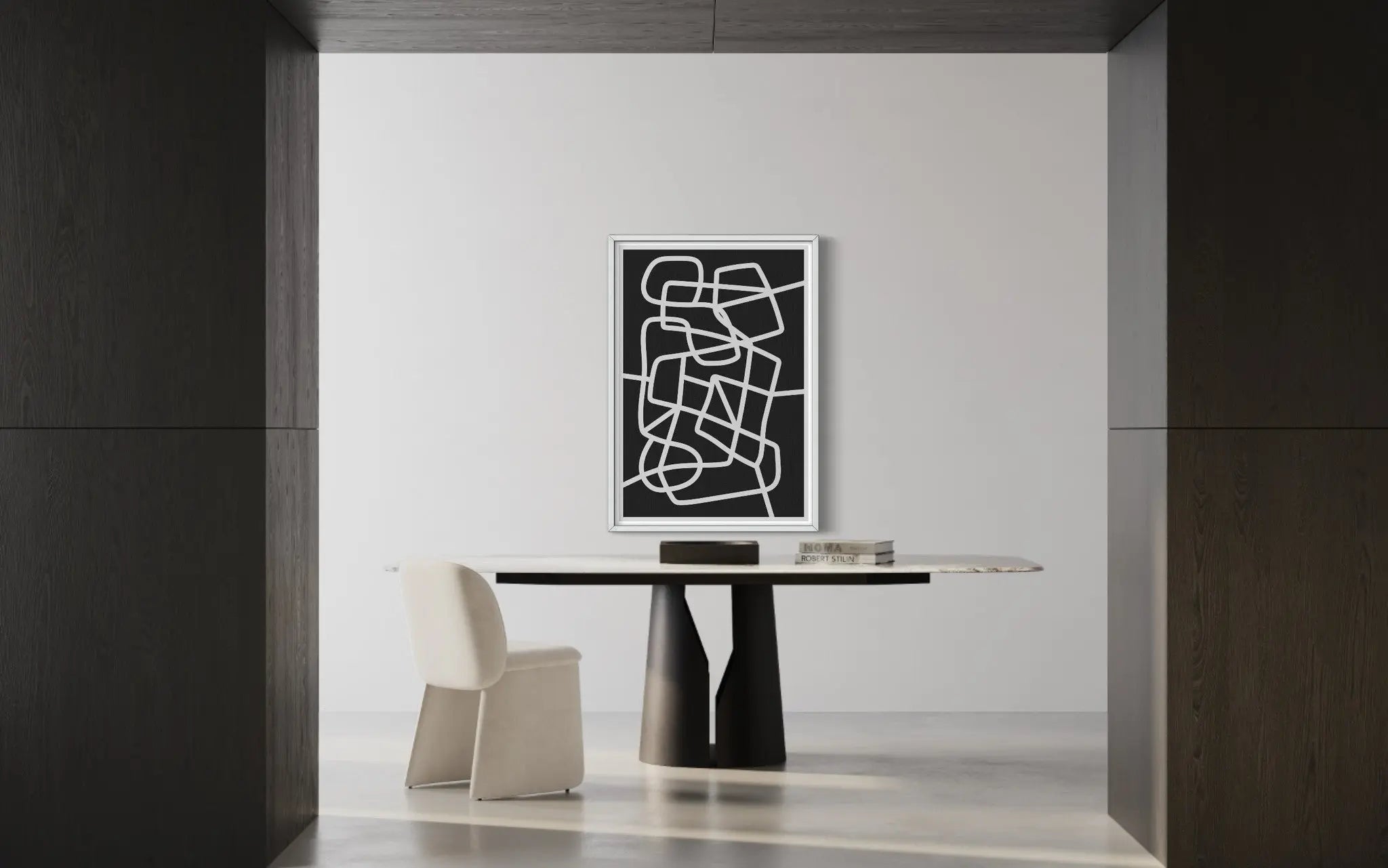 Moment in Love by Alejandro Franseschini showcased in a designer room setting