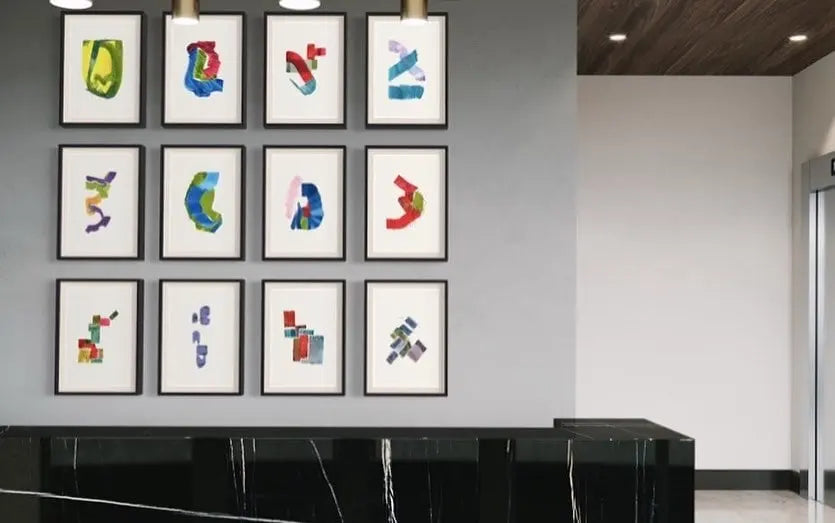 Color Study 12 by Encarnacion Portal Rubio featured in an elegant interior space