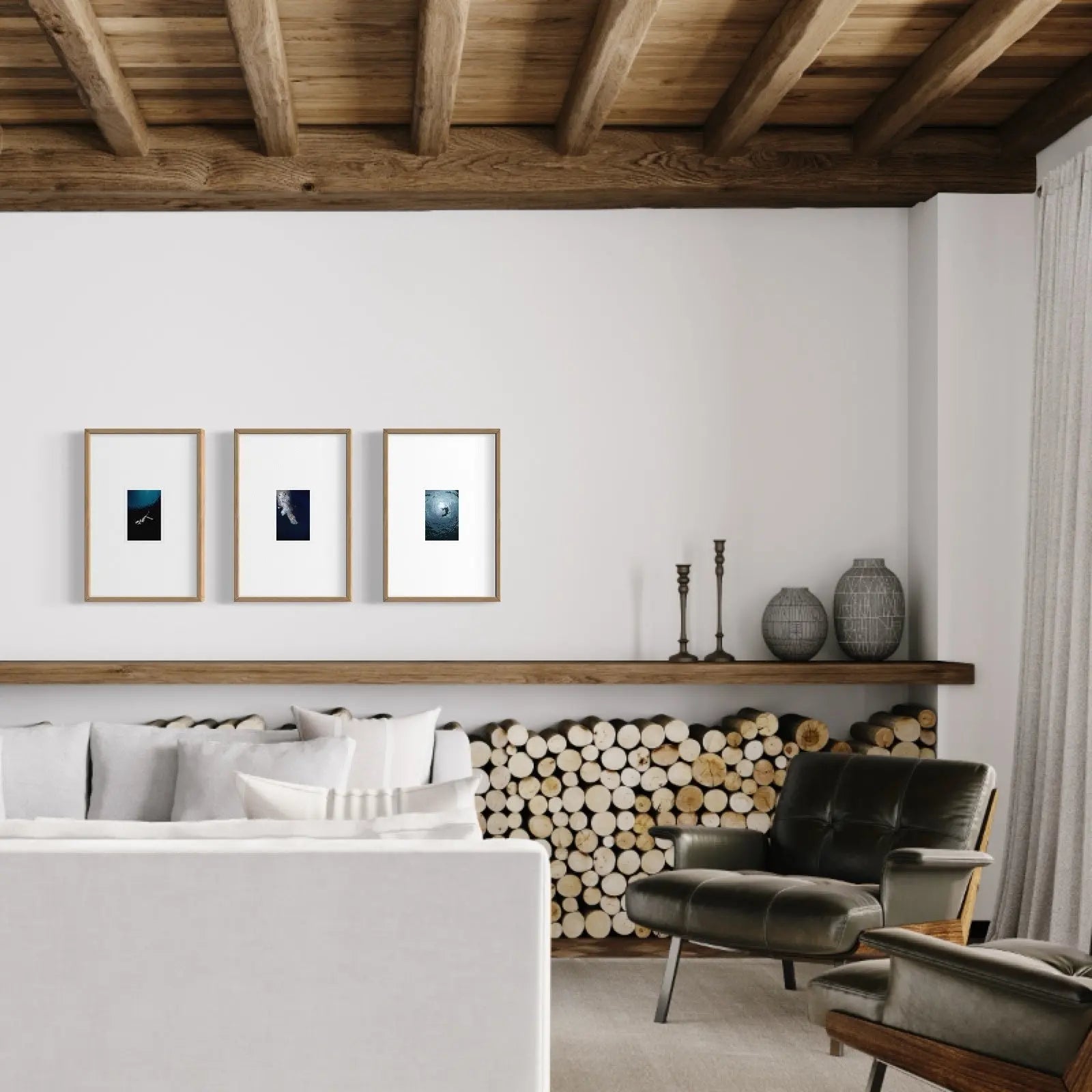 Suspension with Apples by Enric Gener showcased in a designer room setting