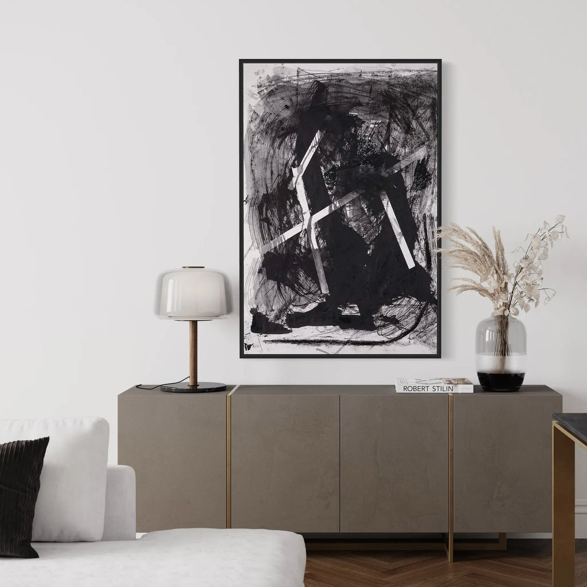 Wrapped up in Itself by Evelyn Ogly styled in a contemporary interior setting
