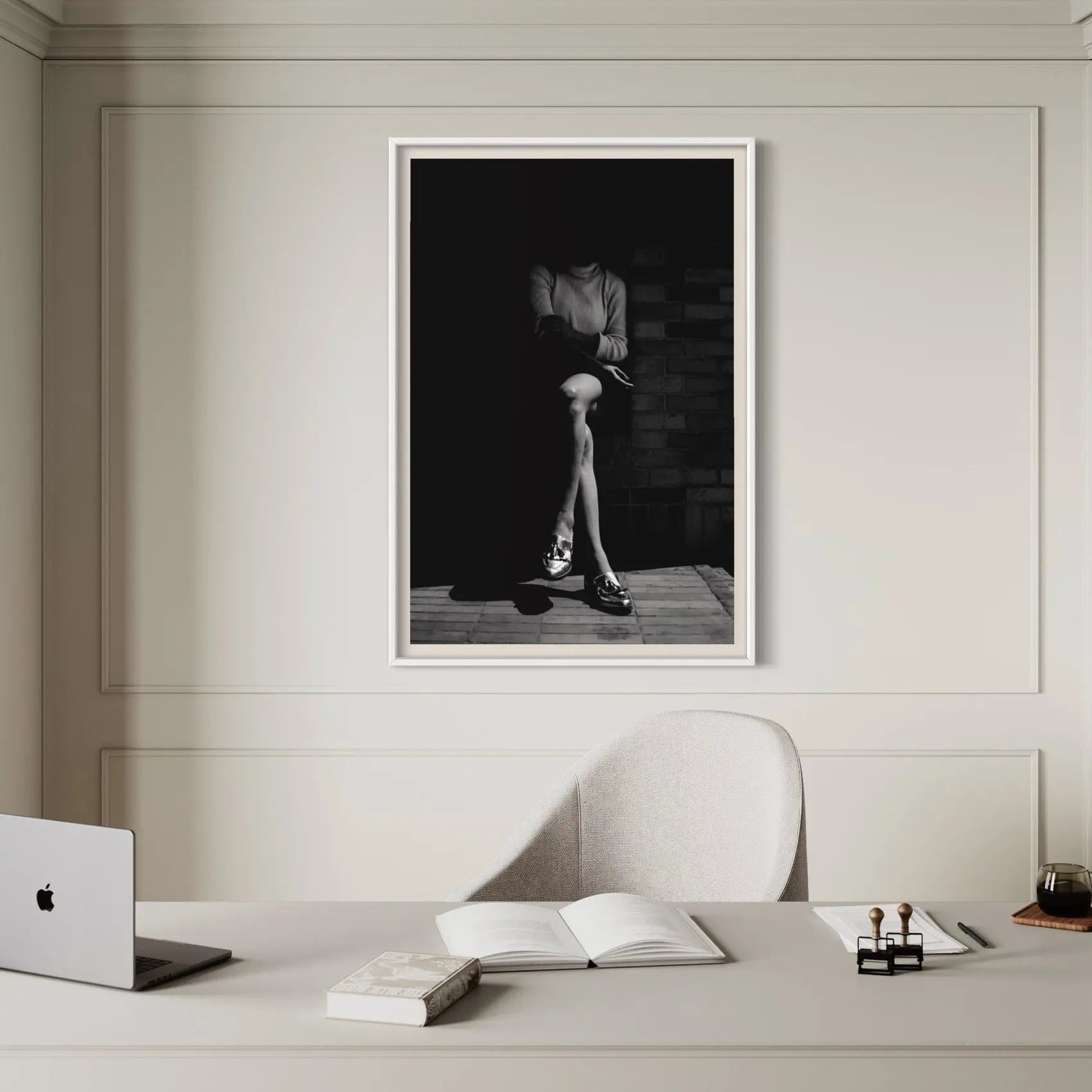 Monochrome Elegance by B. Bjorn featured in an elegant interior space