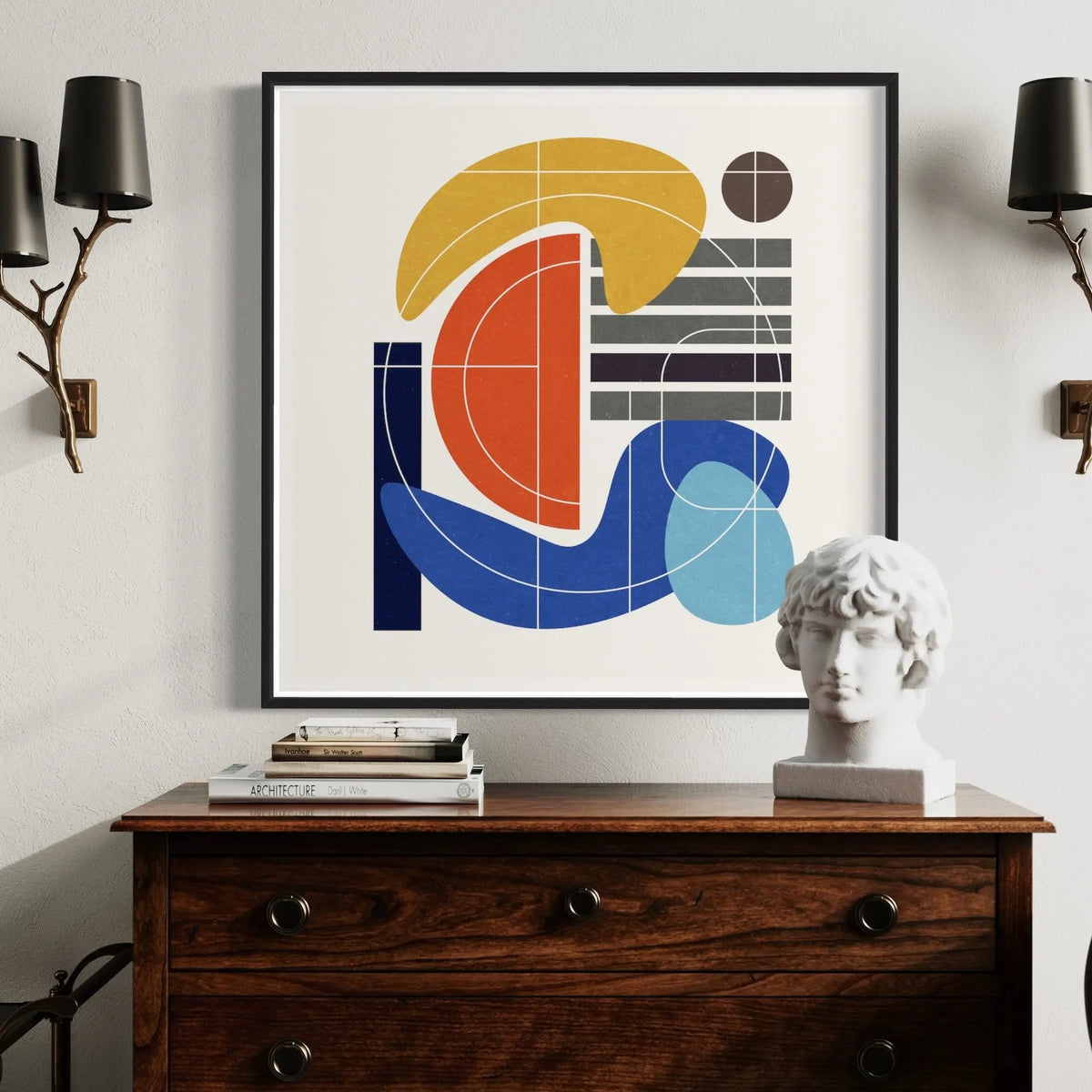 Utopia by Alejandro Franseschini displayed in a modern living room interior