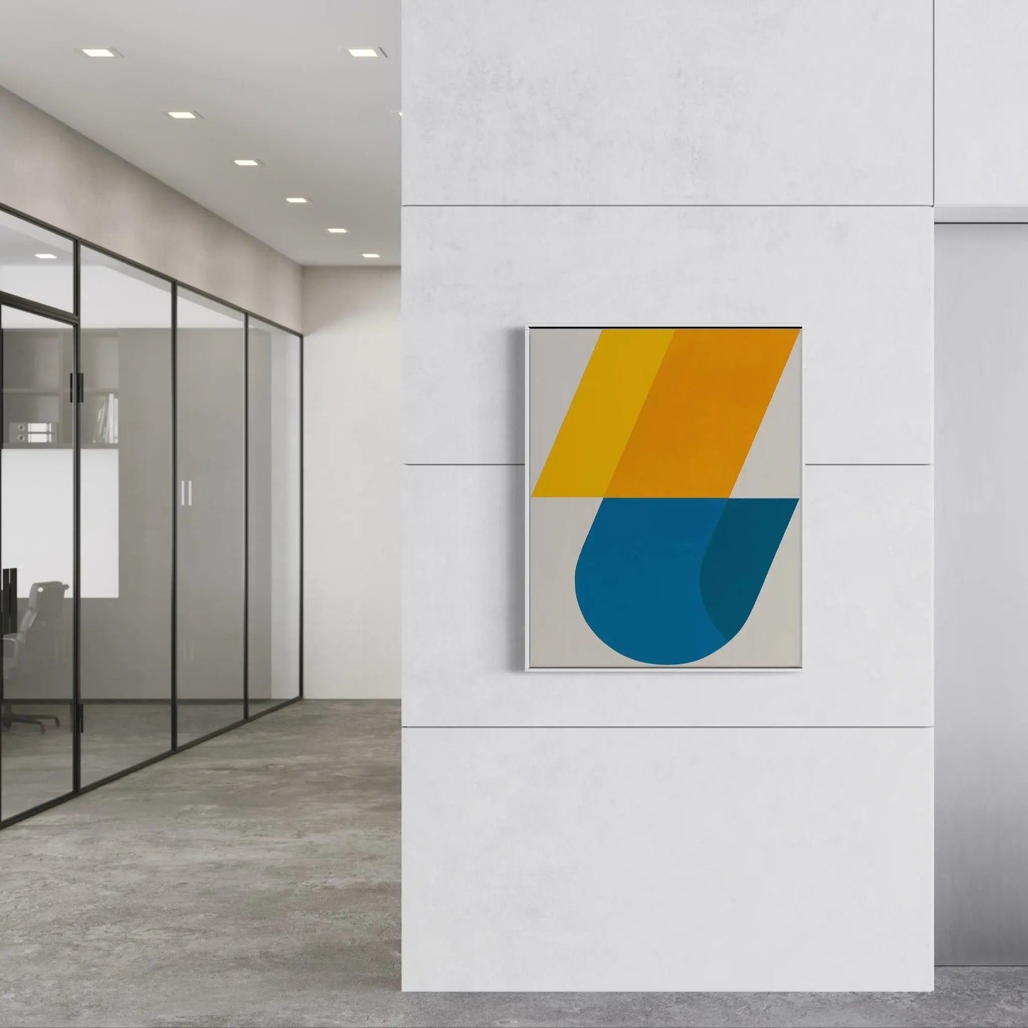 Broken Curve by Rodrigo Martin featured in an elegant interior space
