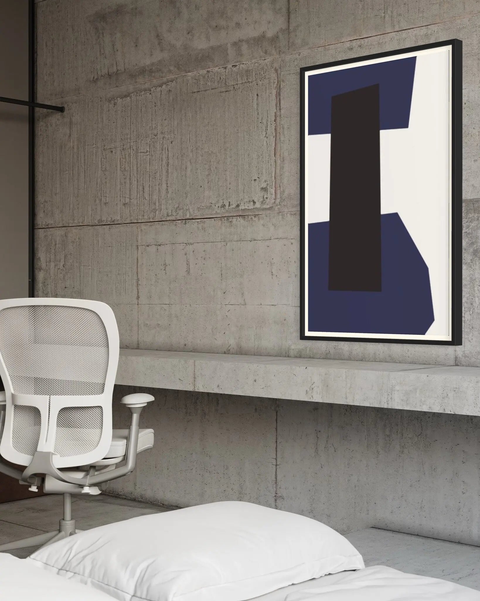 Untitled 2850 by Pedro Nuka showcased in a designer room setting