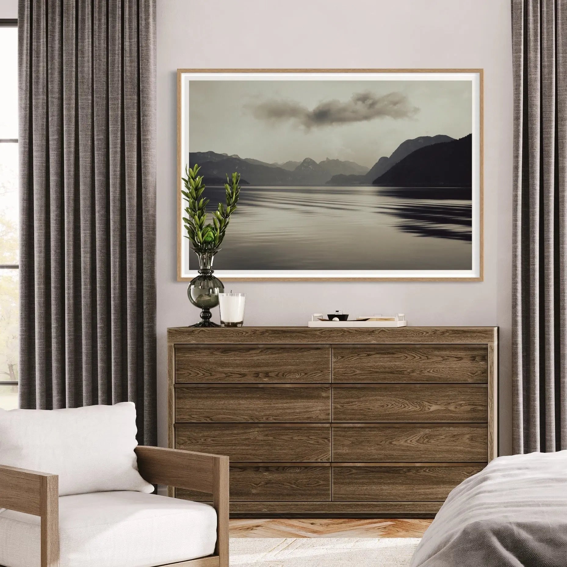 Feelings that Never Left by Karen Thom displayed in a modern living room interior