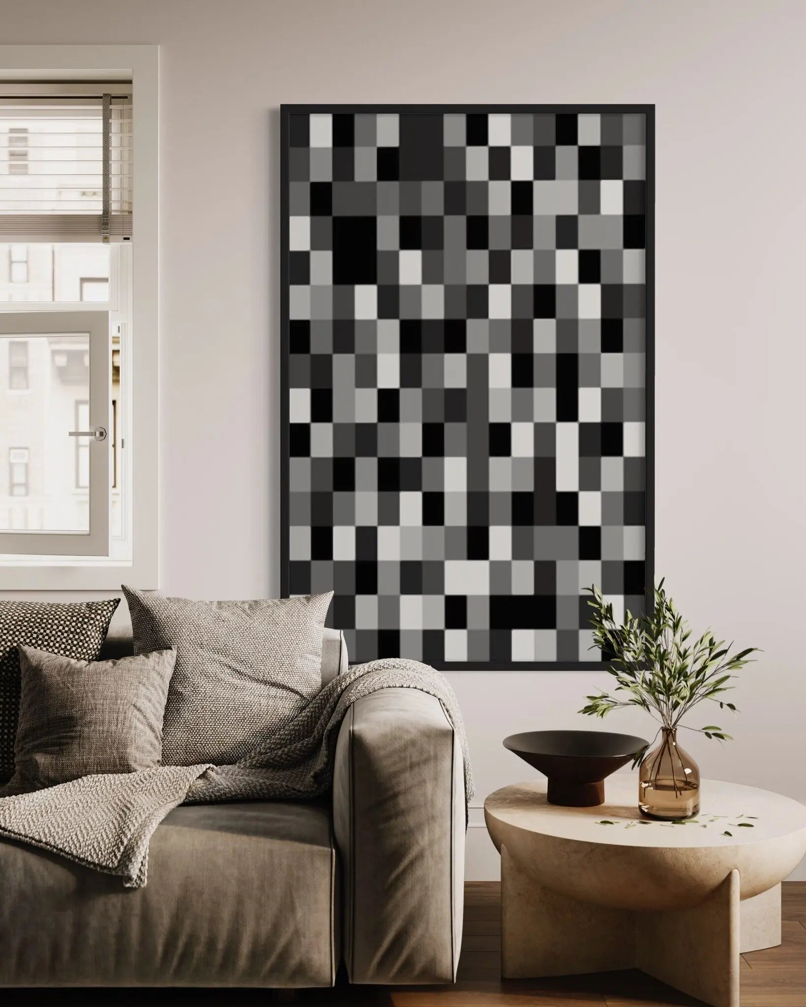 Untitled 3150 by Pedro Nuka presented in a curated interior design