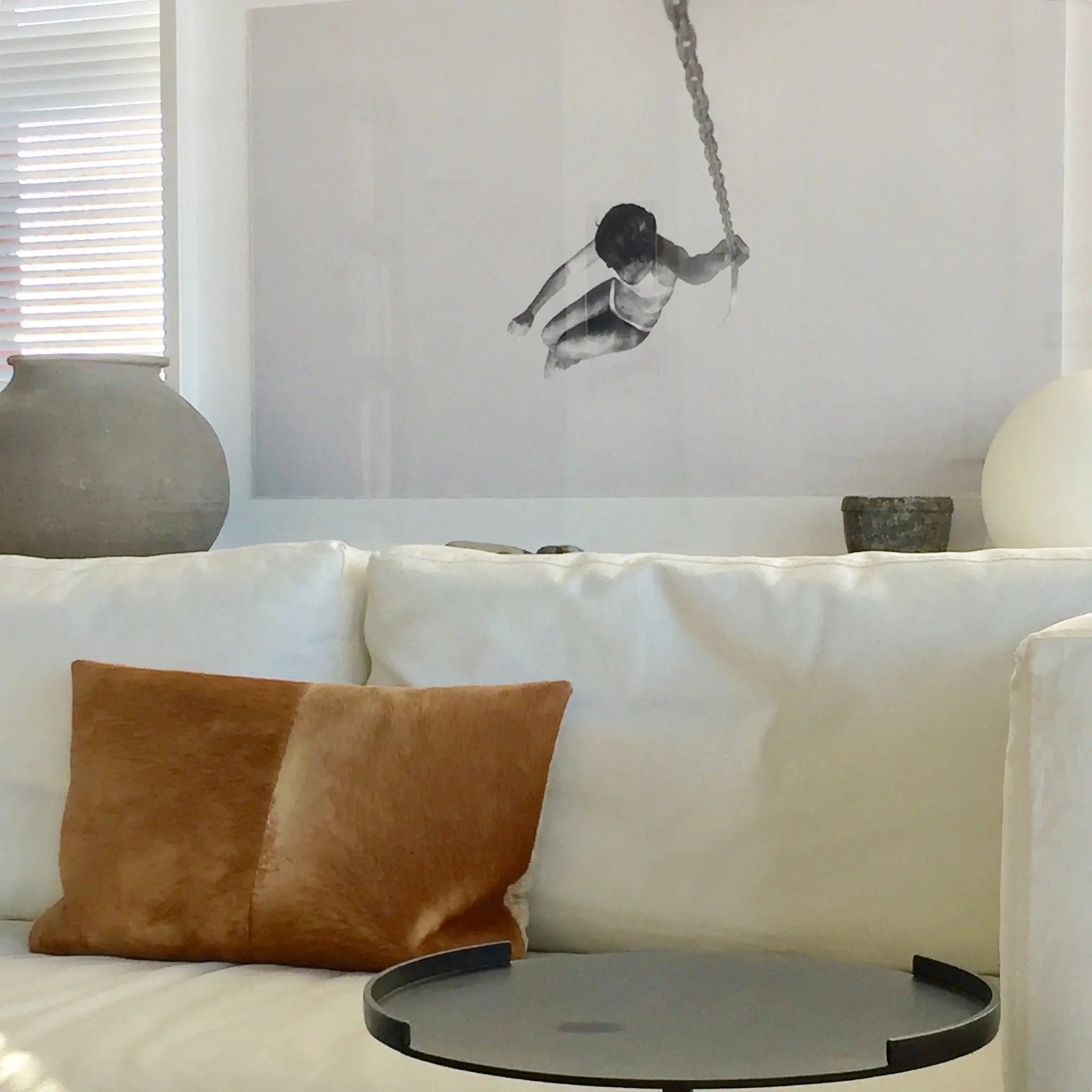 Swing by Enric Gener installed in a luxury residential interior
