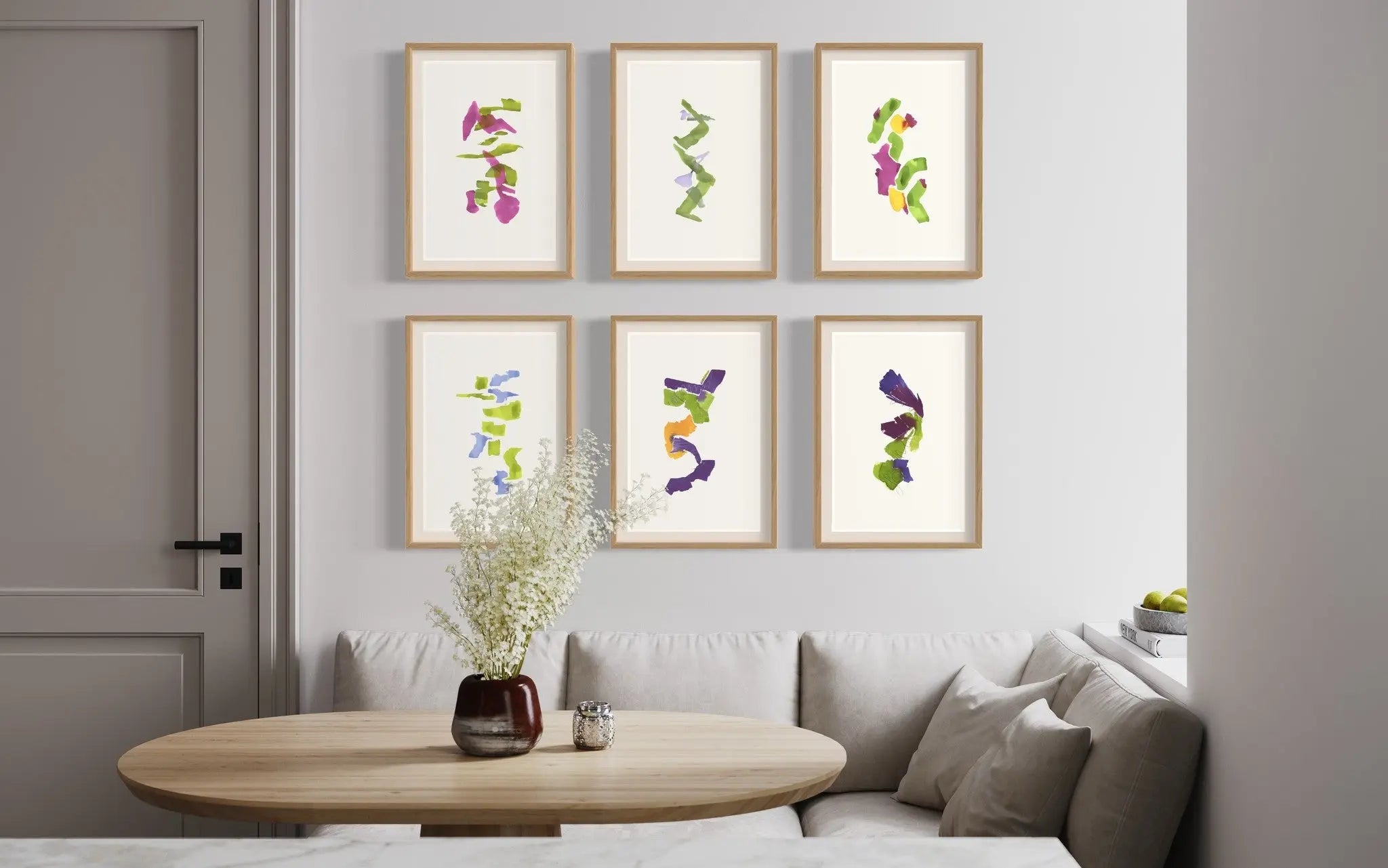 Color Study 18 by Encarnacion Portal Rubio styled in a contemporary interior setting