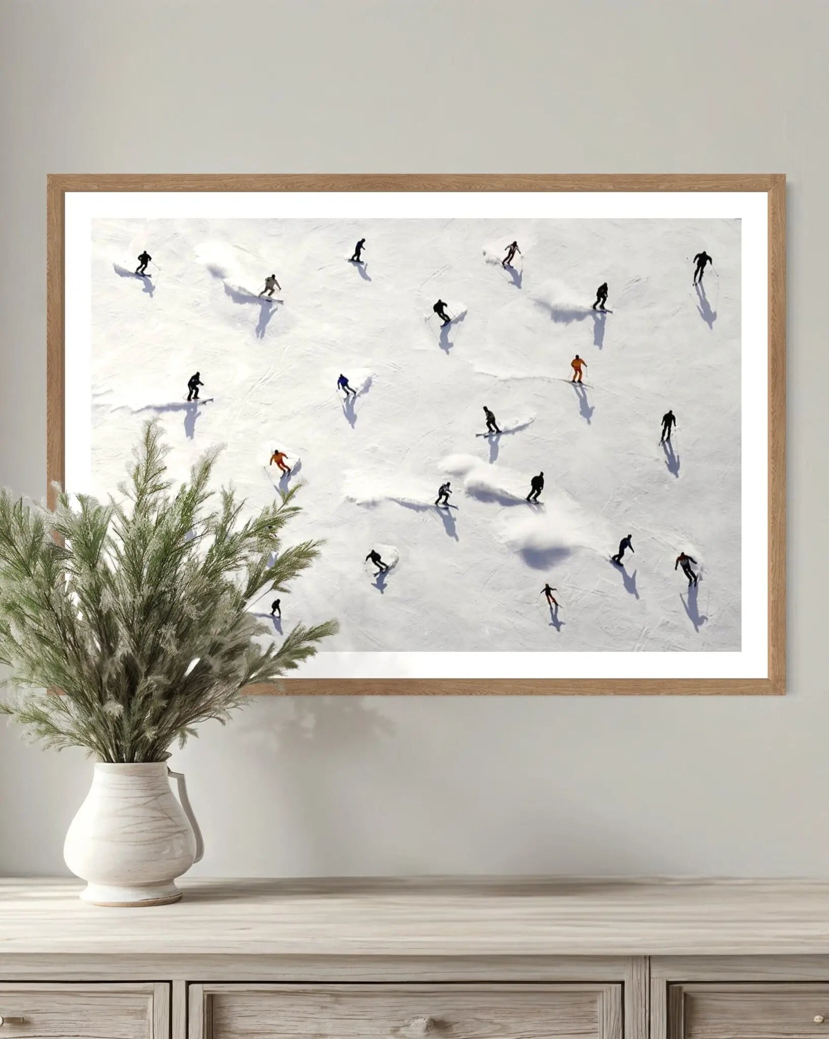 Ski Dancing styled in a contemporary interior setting