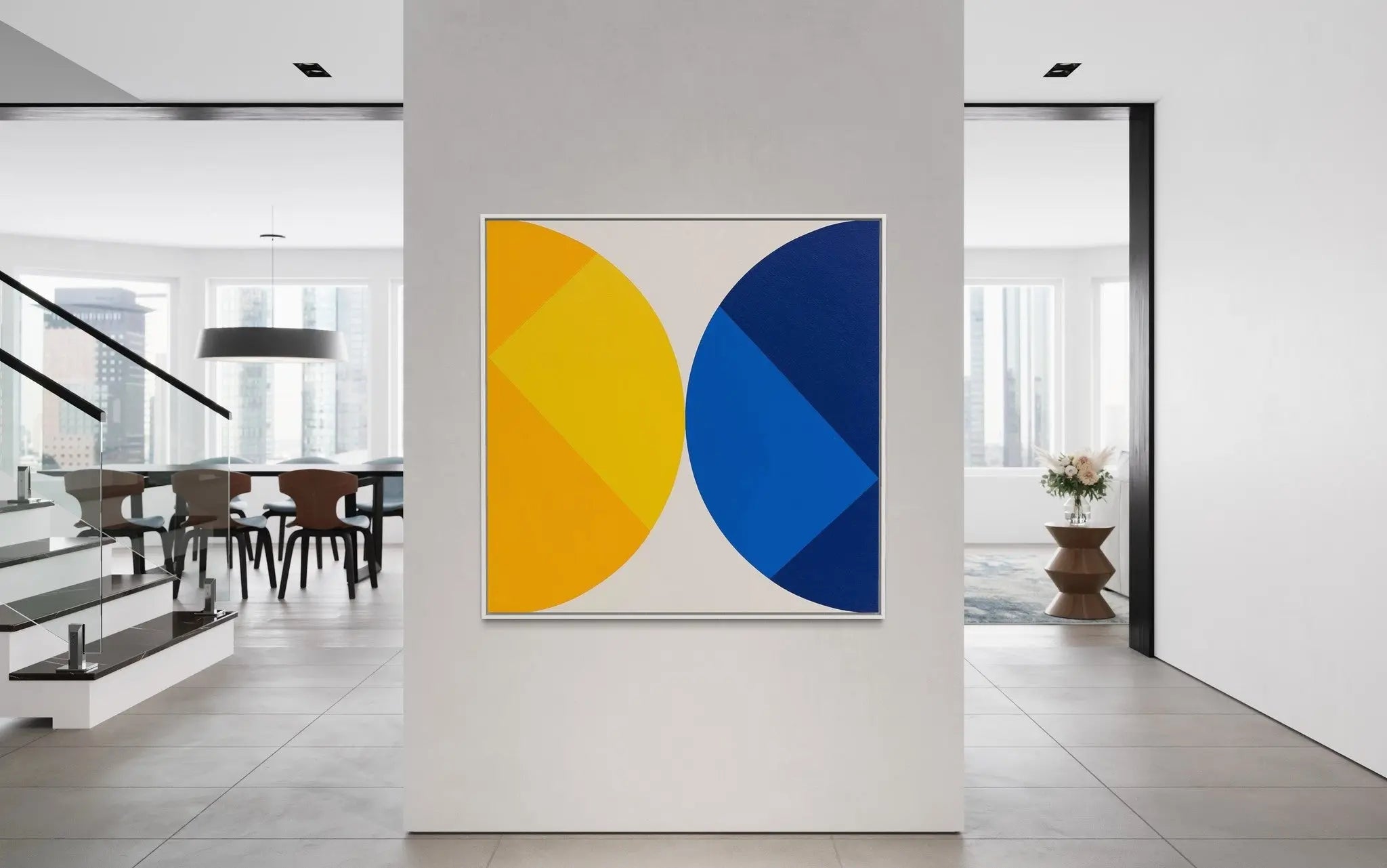 Broken Square 03 by Rodrigo Martin featured in an elegant interior space