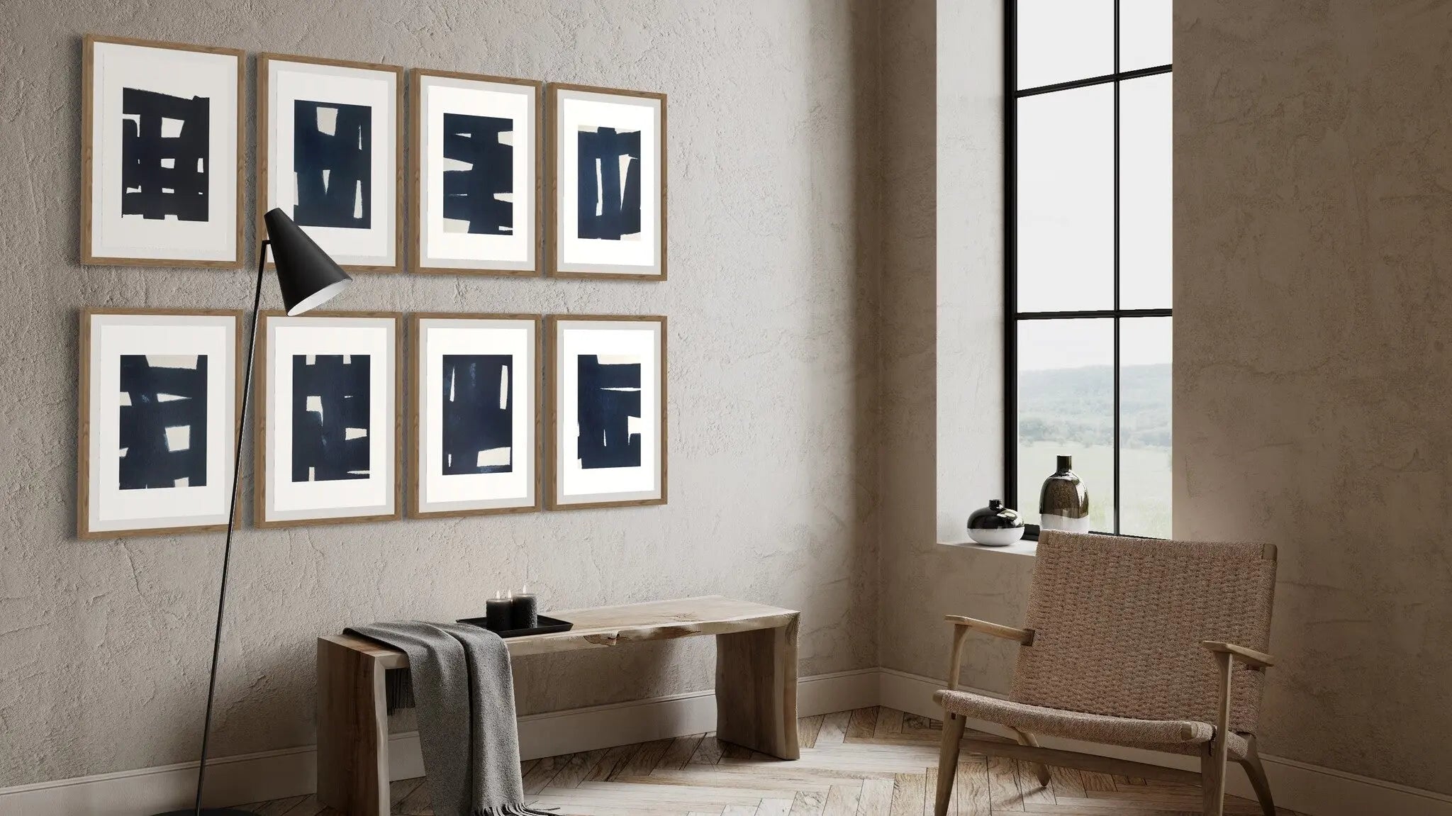 MA Series 1 by Marie Adeline displayed in a modern living room interior