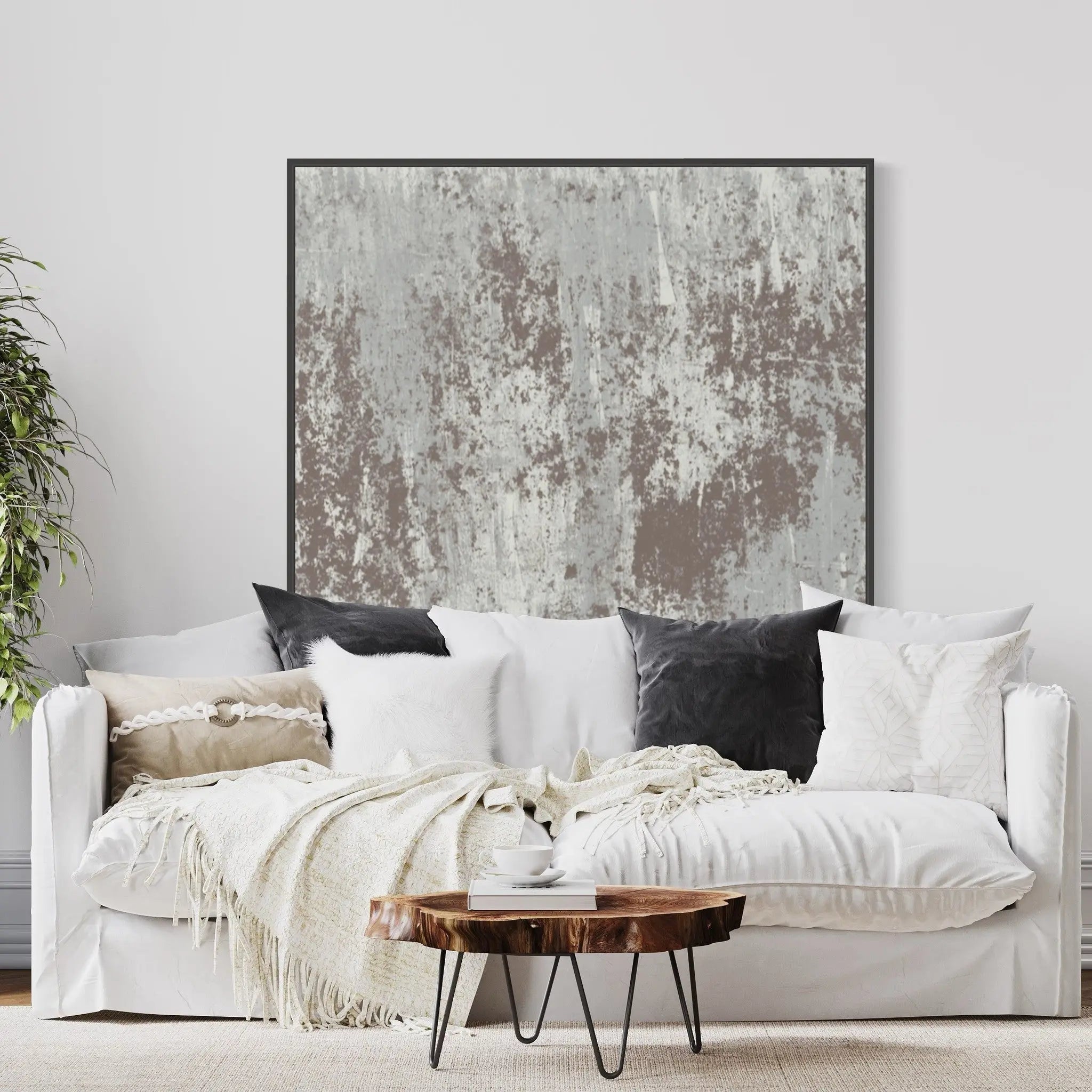 The Selknam Ascention 3 by Evelyn Ogly showcased in a designer room setting