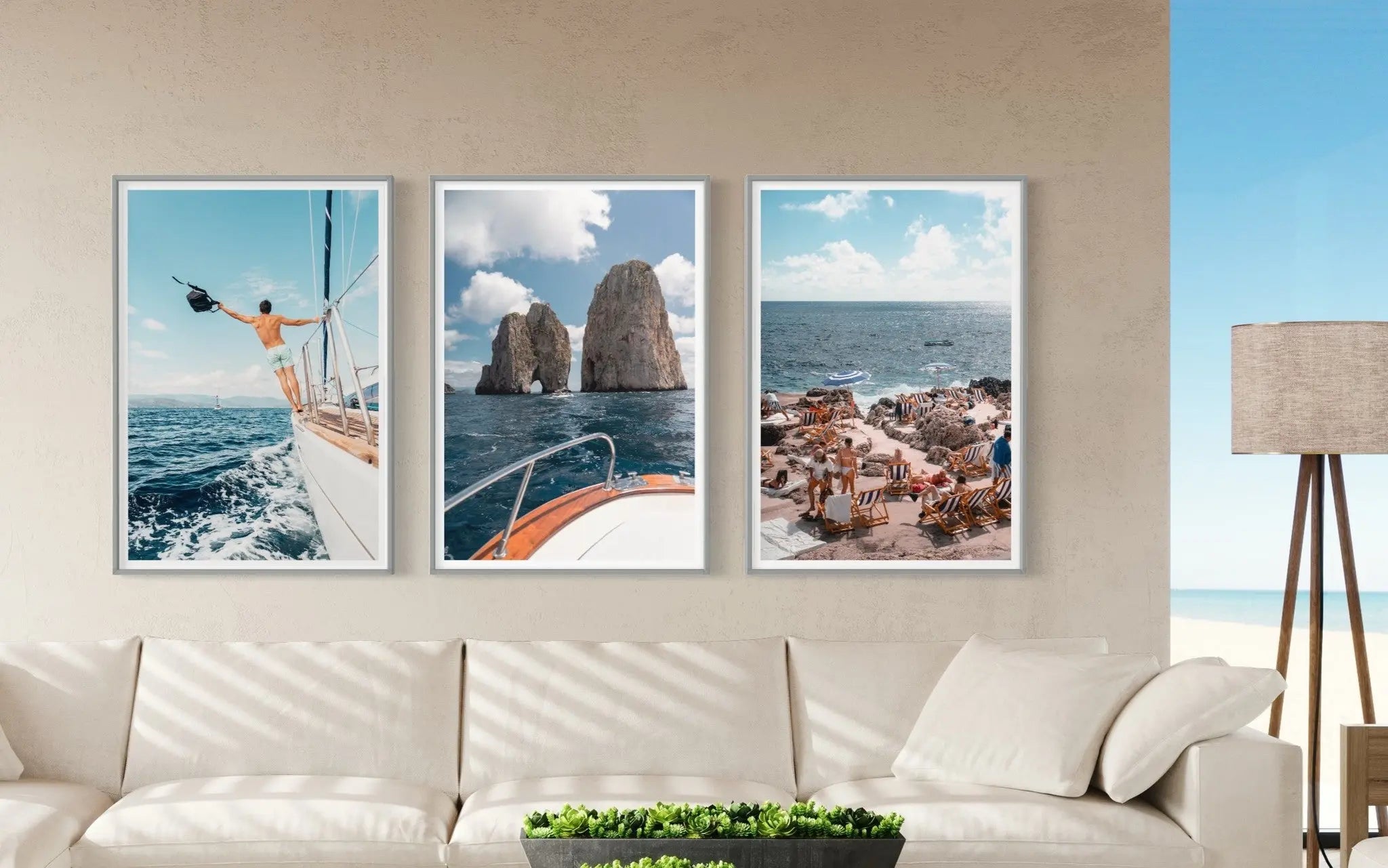 Sailing Day by S. Souza presented in a curated interior design