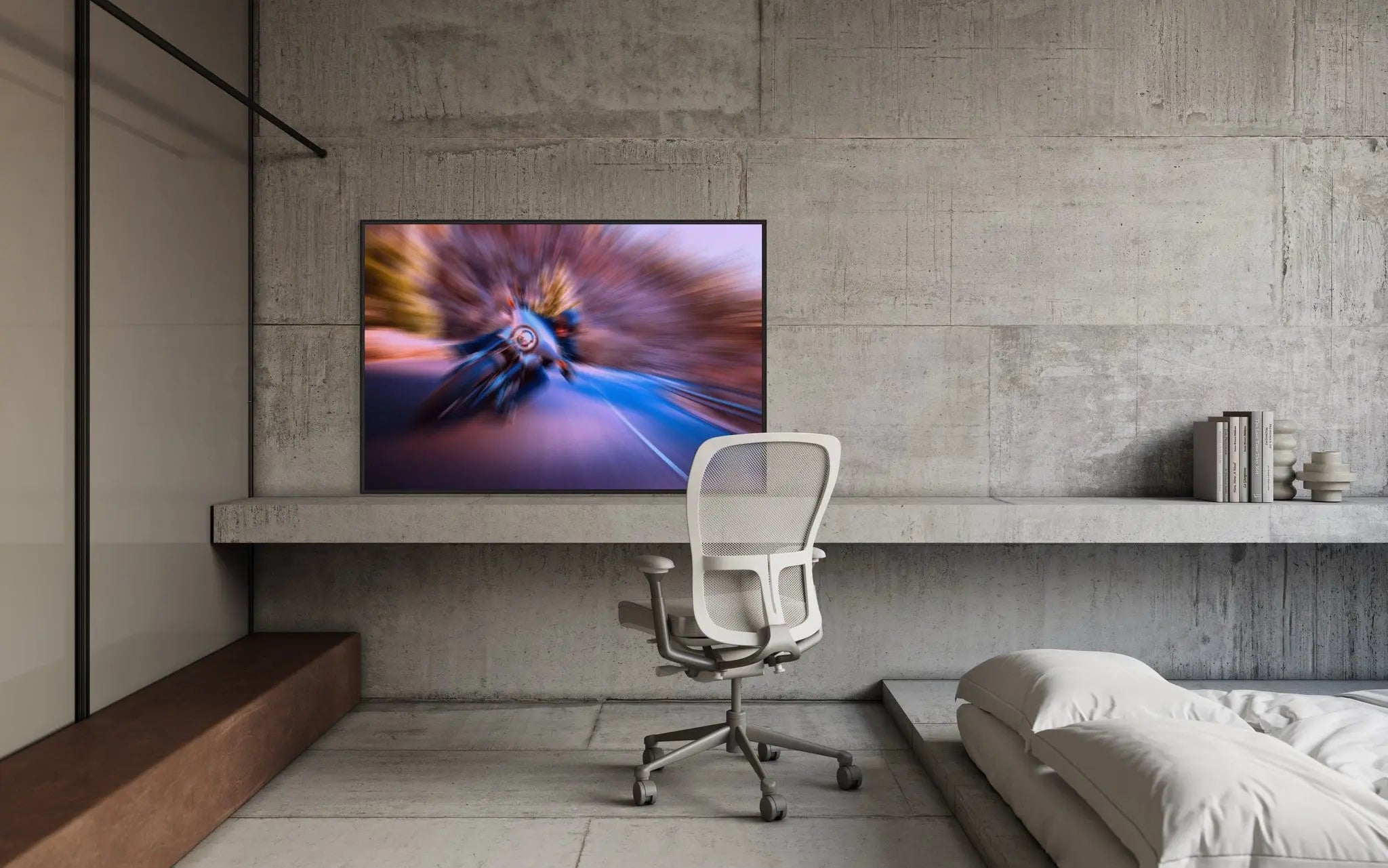 Who's Looking by C. Fregnan styled in a contemporary interior setting