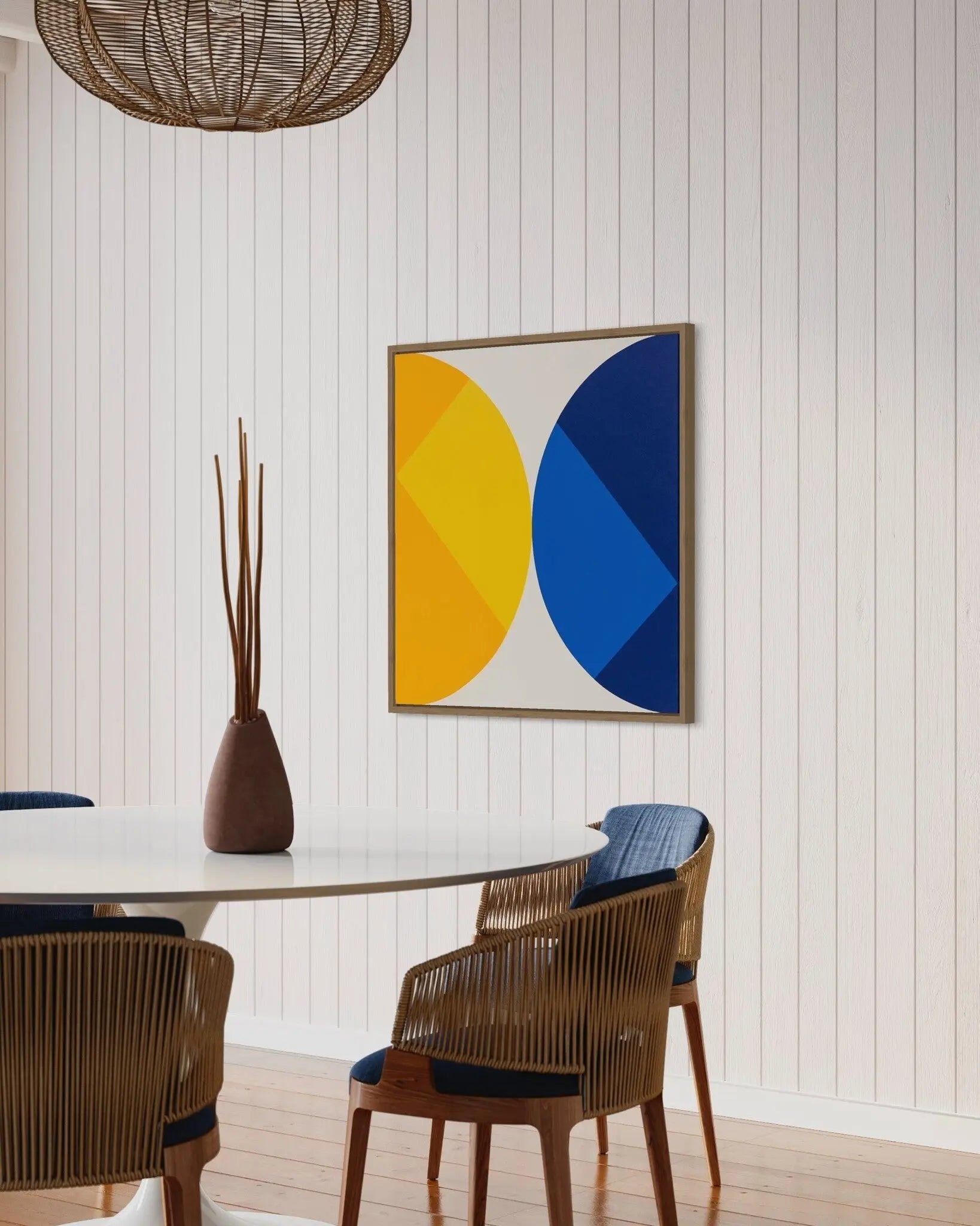 Broken Square 03 by Rodrigo Martin showcased in a designer room setting