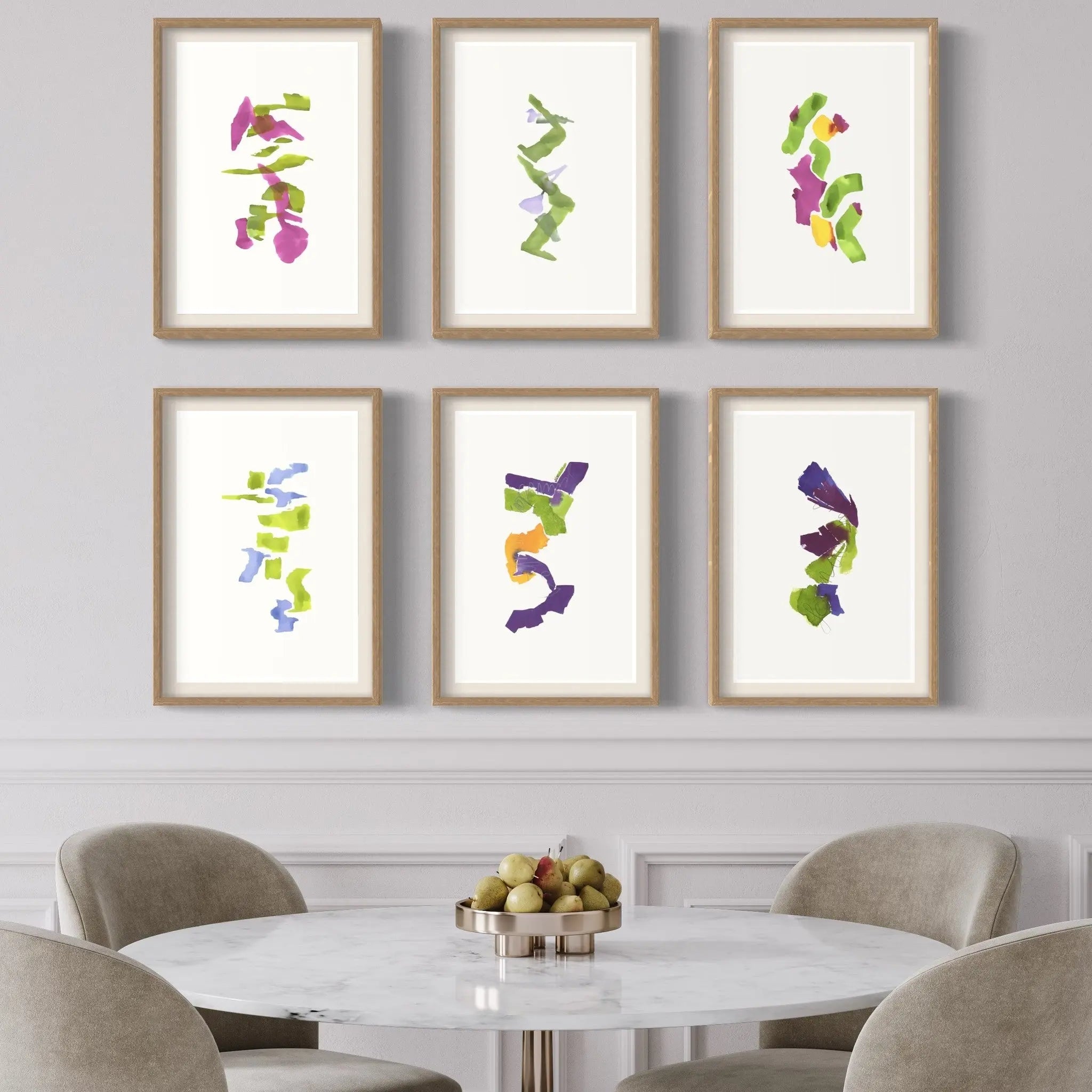 Color Study 21 by Encarnacion Portal Rubio presented in a curated interior design