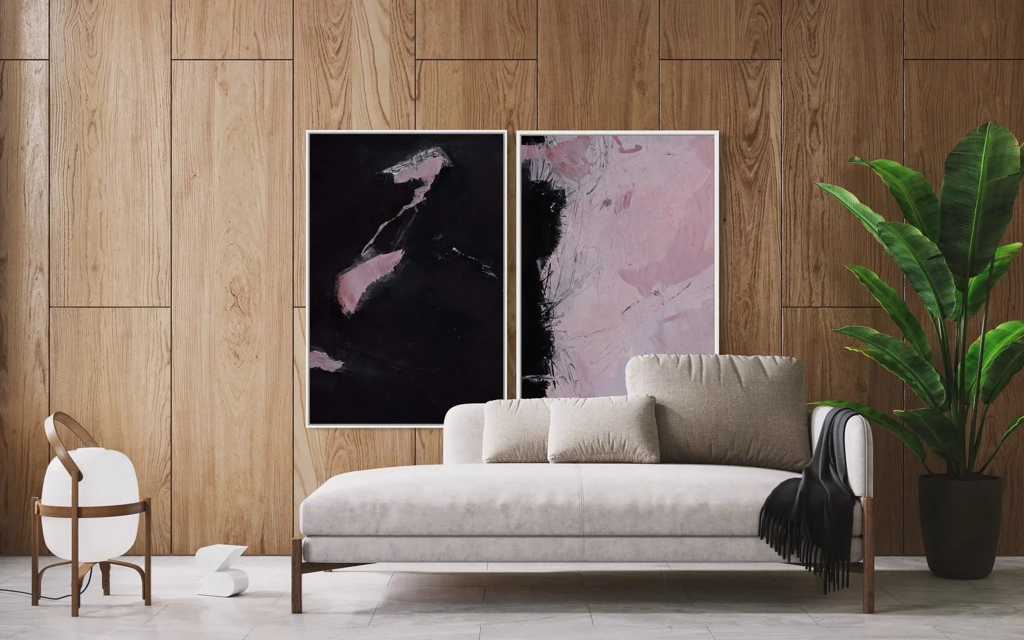Lost Islands by Evelyn Ogly installed in a luxury residential interior