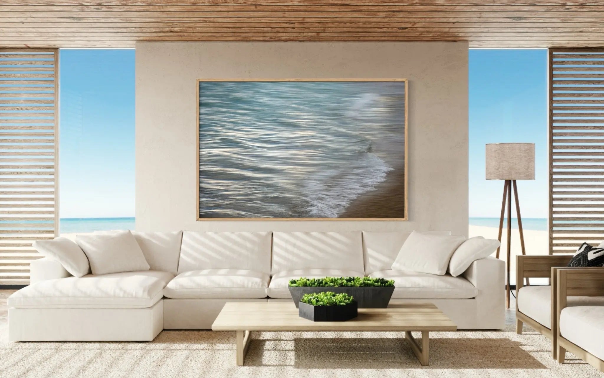 Pencil Waves by Ana Bonet presented in a curated interior design