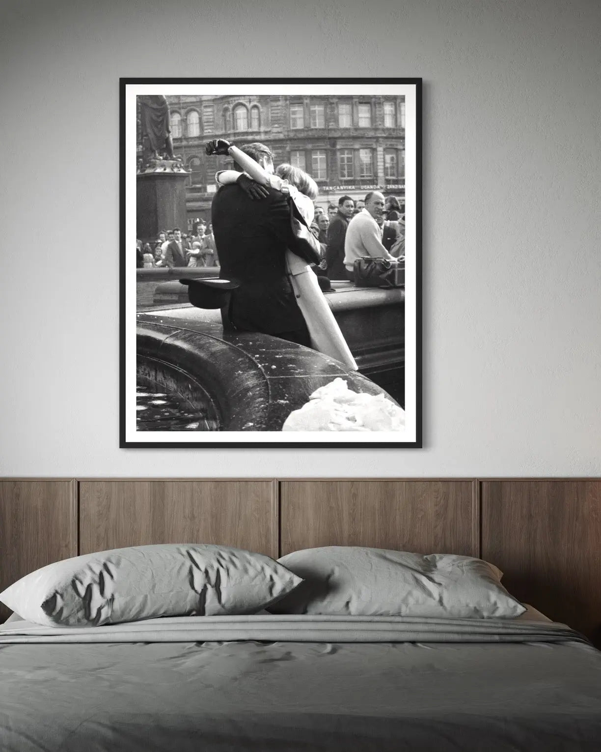Head Over Heels by Reg Speller displayed in a modern living room interior