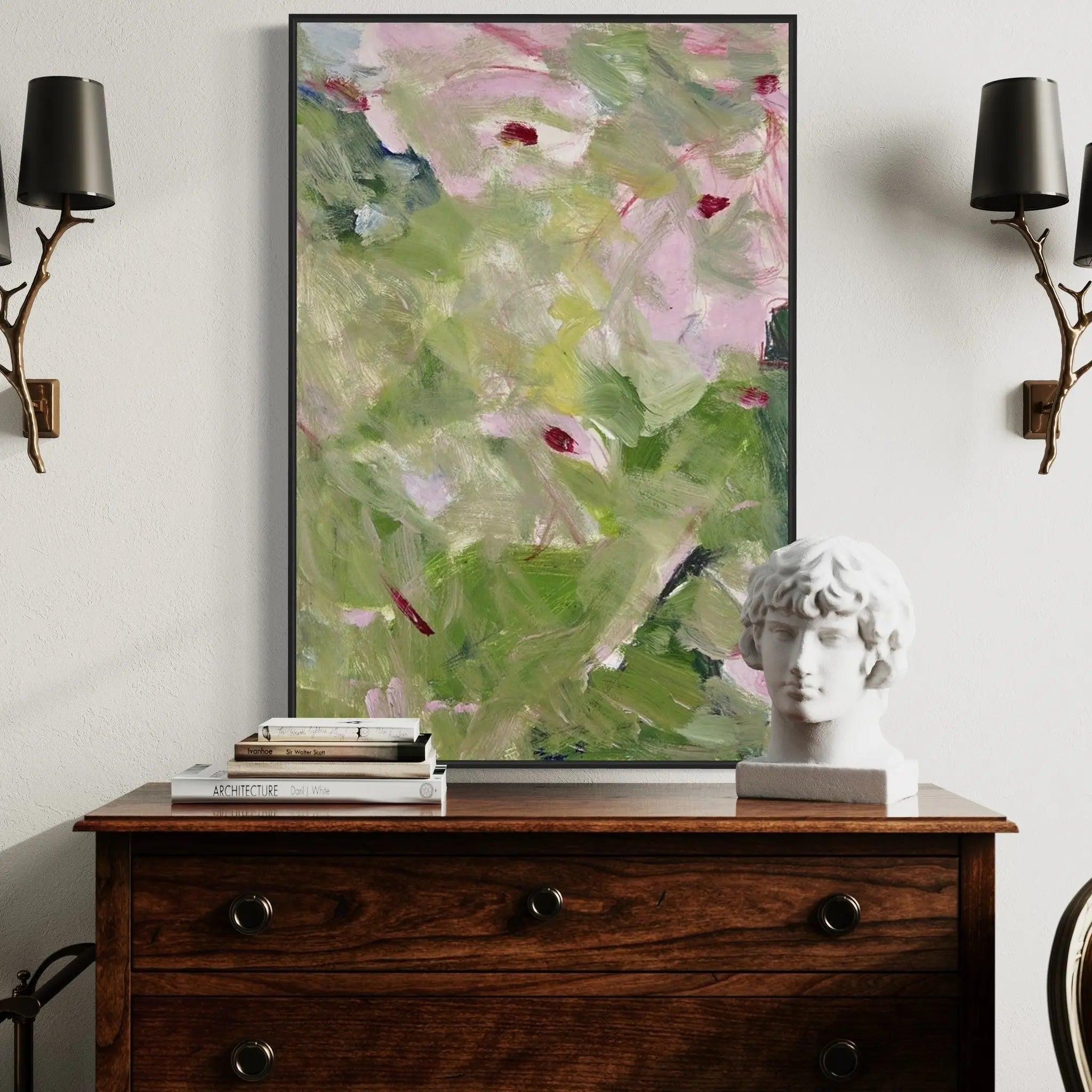 Nature Studies 4 by Evelyn Ogly showcased in a designer room setting
