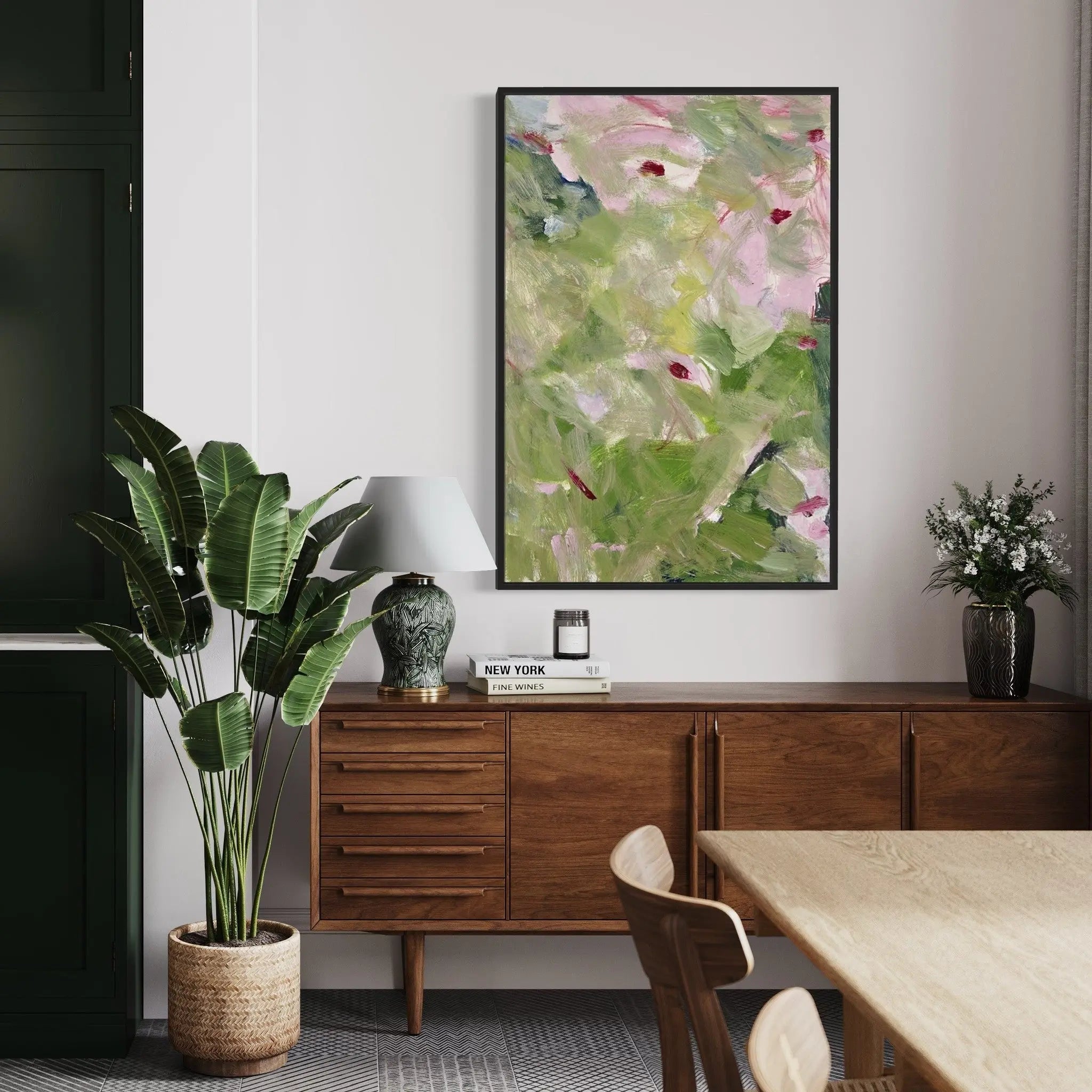 Nature Studies 4 by Evelyn Ogly shown in a minimalist home decor setting