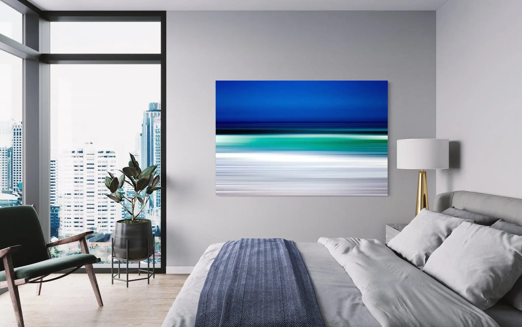 Turquoise Blur featured in an elegant interior space