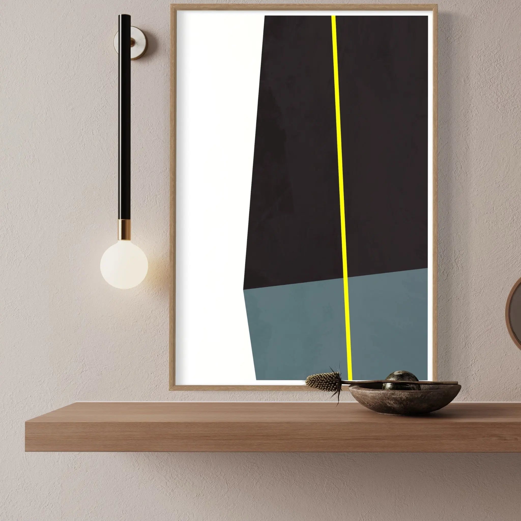 Time Is My Everything by Alejandro Franseschini displayed in a modern living room interior