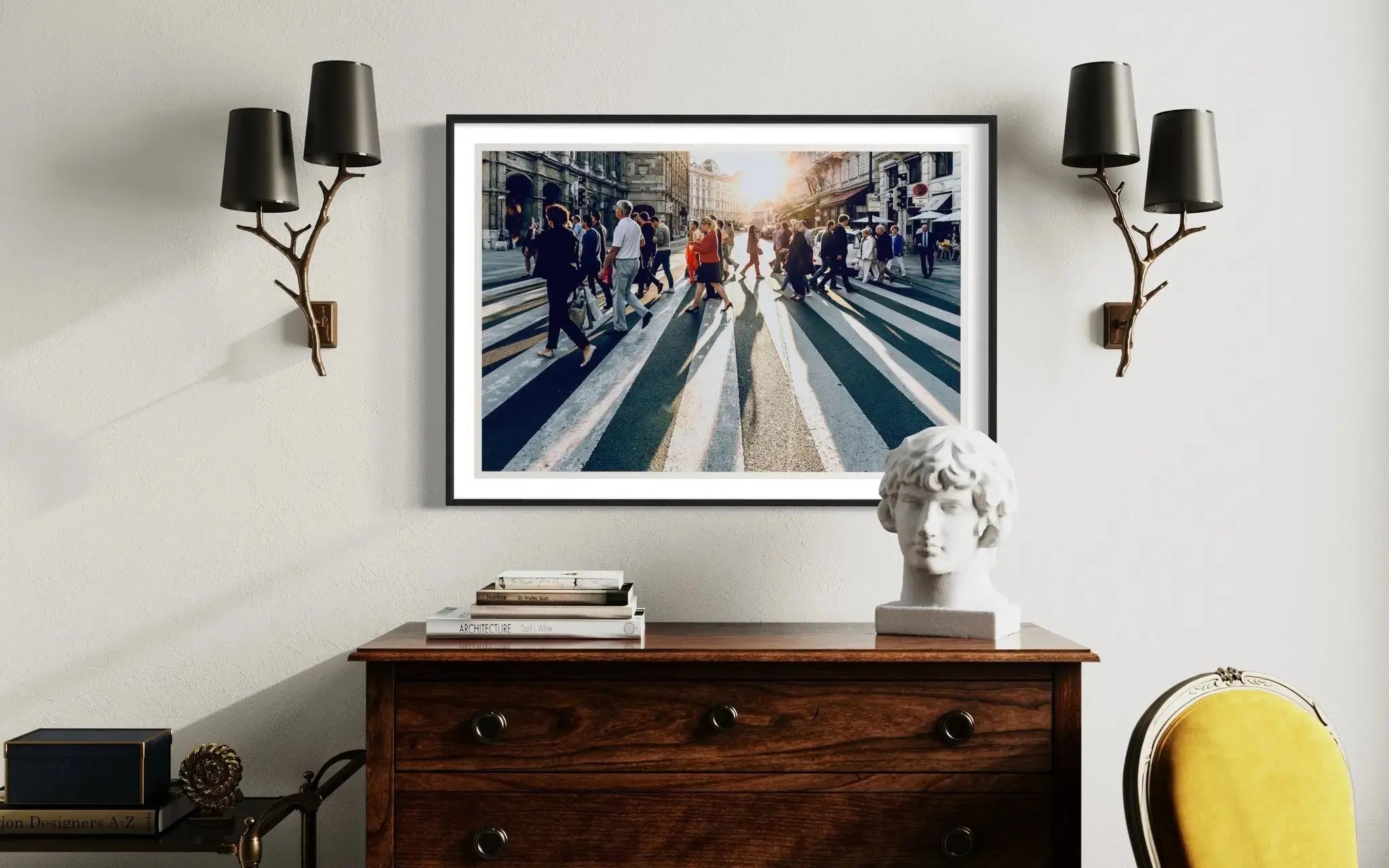 Out In The City by P. Kolln featured in an elegant interior space