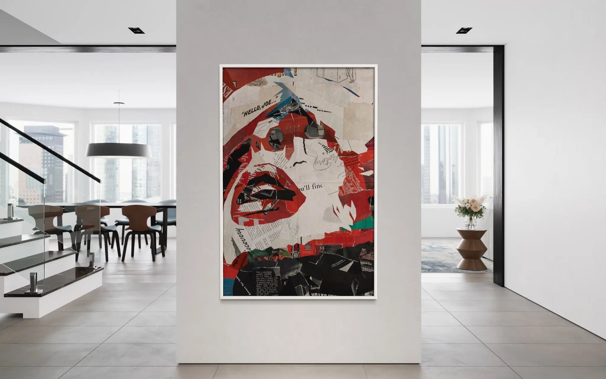 Hello Joe by Alejandro Franseschini showcased in a designer room setting