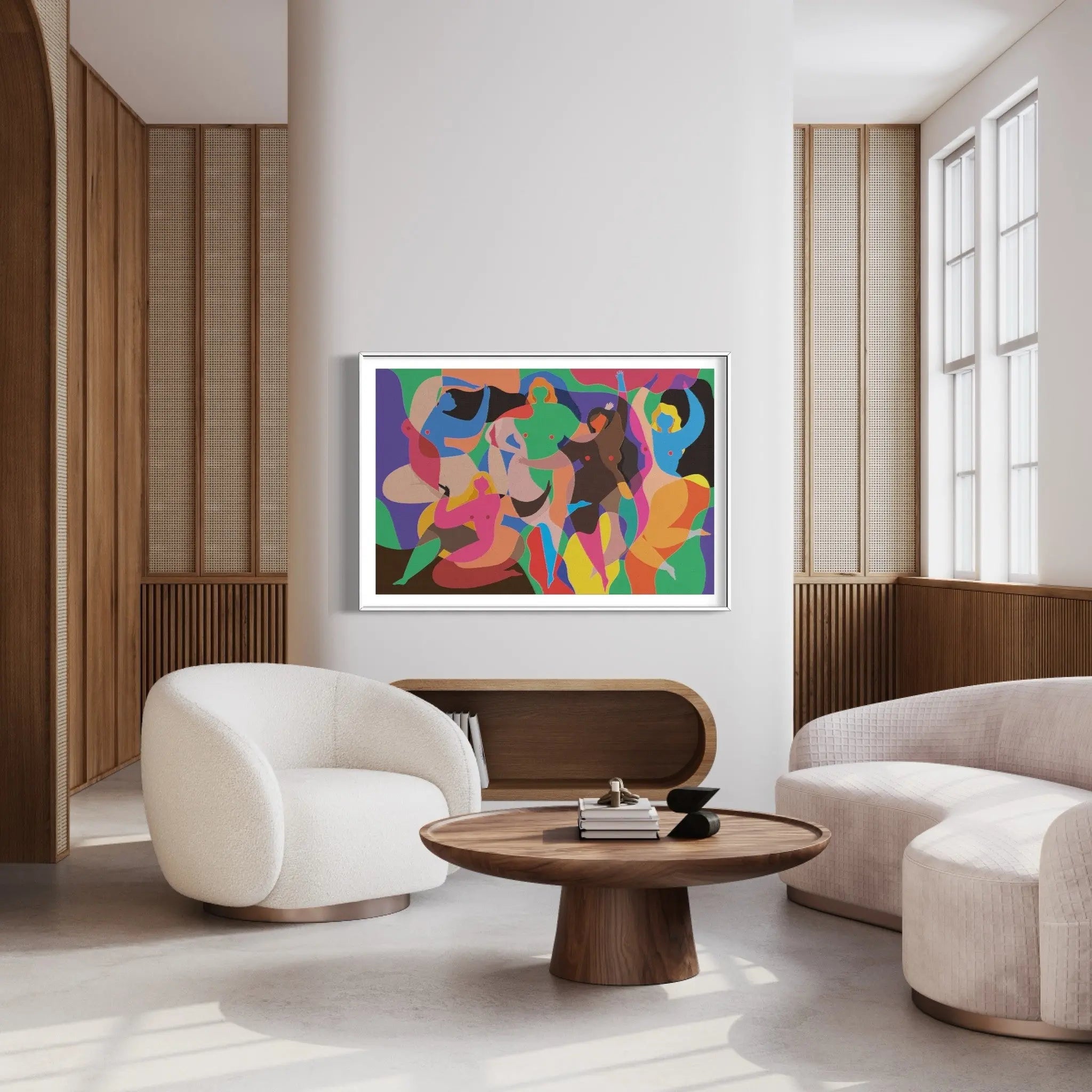 The Dance by Francesco Alessandrini showcased in a designer room setting