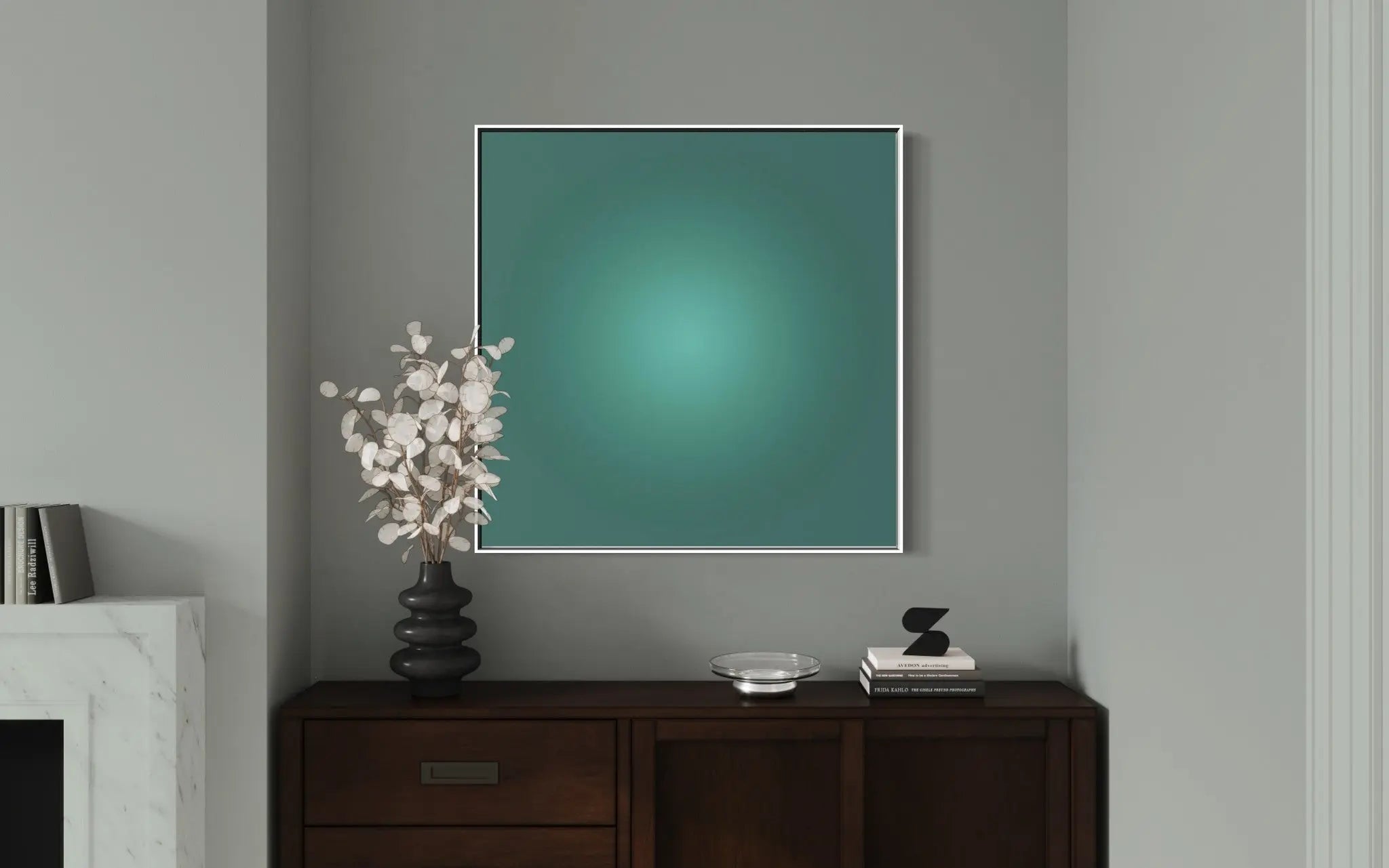 Verdigris Halo by Alejandro Franseschini featured in an elegant interior space