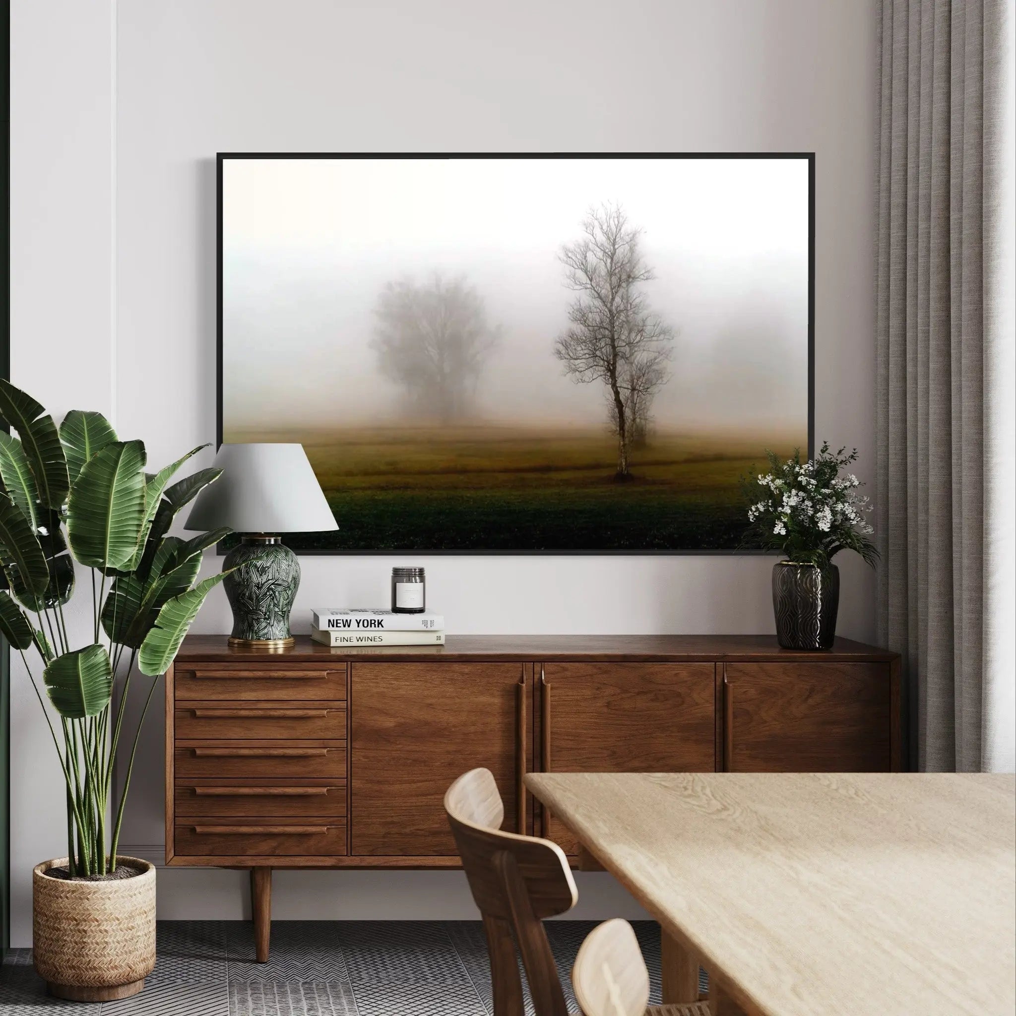 Landscape in Umbria styled in a contemporary interior setting