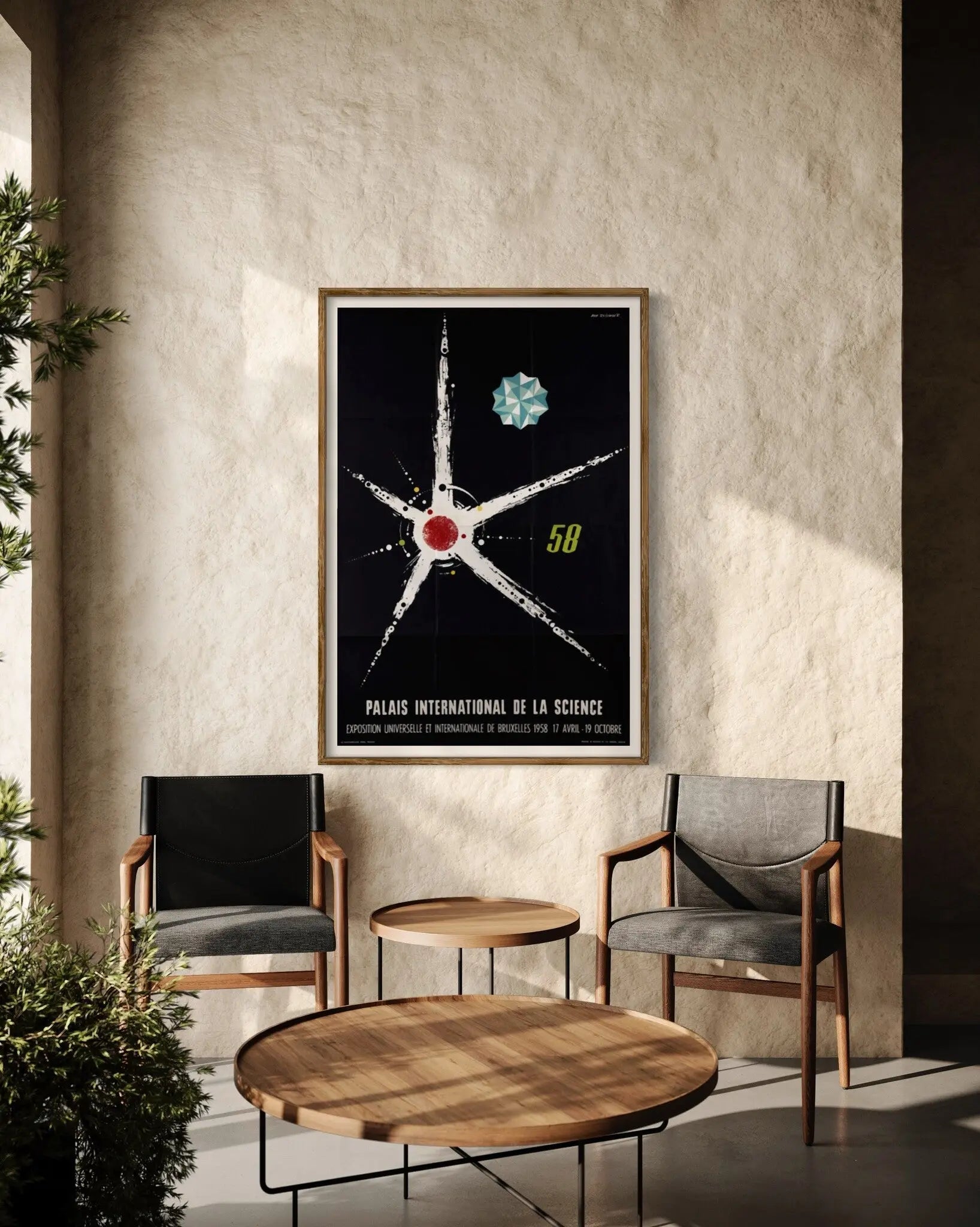 1958 Palais International De La Science Brussels featured in an elegant interior space