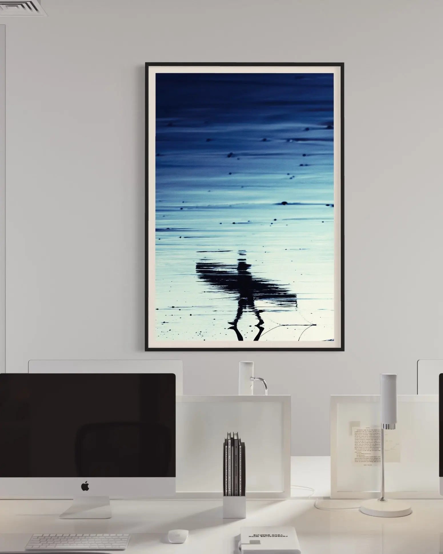 A Walk on the Beach by Enric Gener styled in a contemporary interior setting