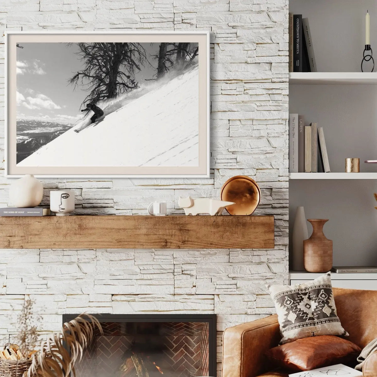 Down Fast by M. Kramer styled in a contemporary interior setting