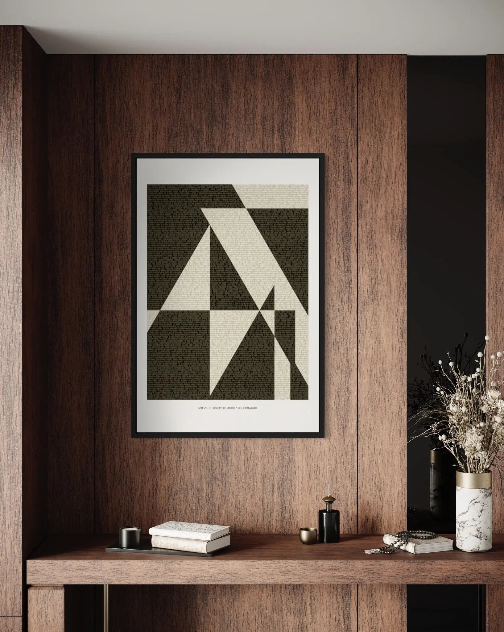 The Century by Yolanda Carbayo displayed in a modern living room interior