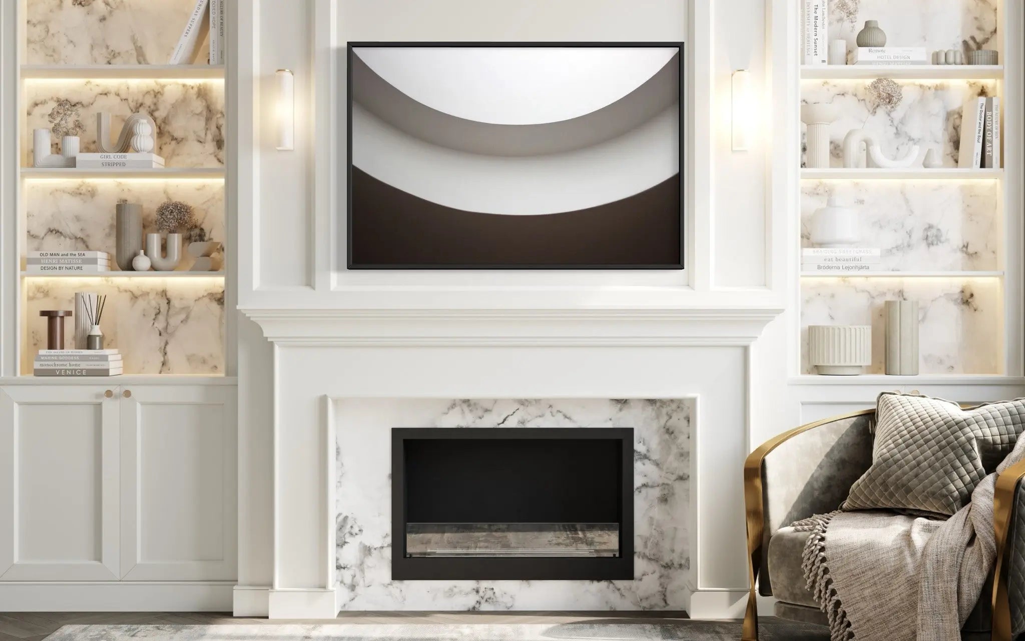 Unlimited by L. Del Cruz presented in a curated interior design