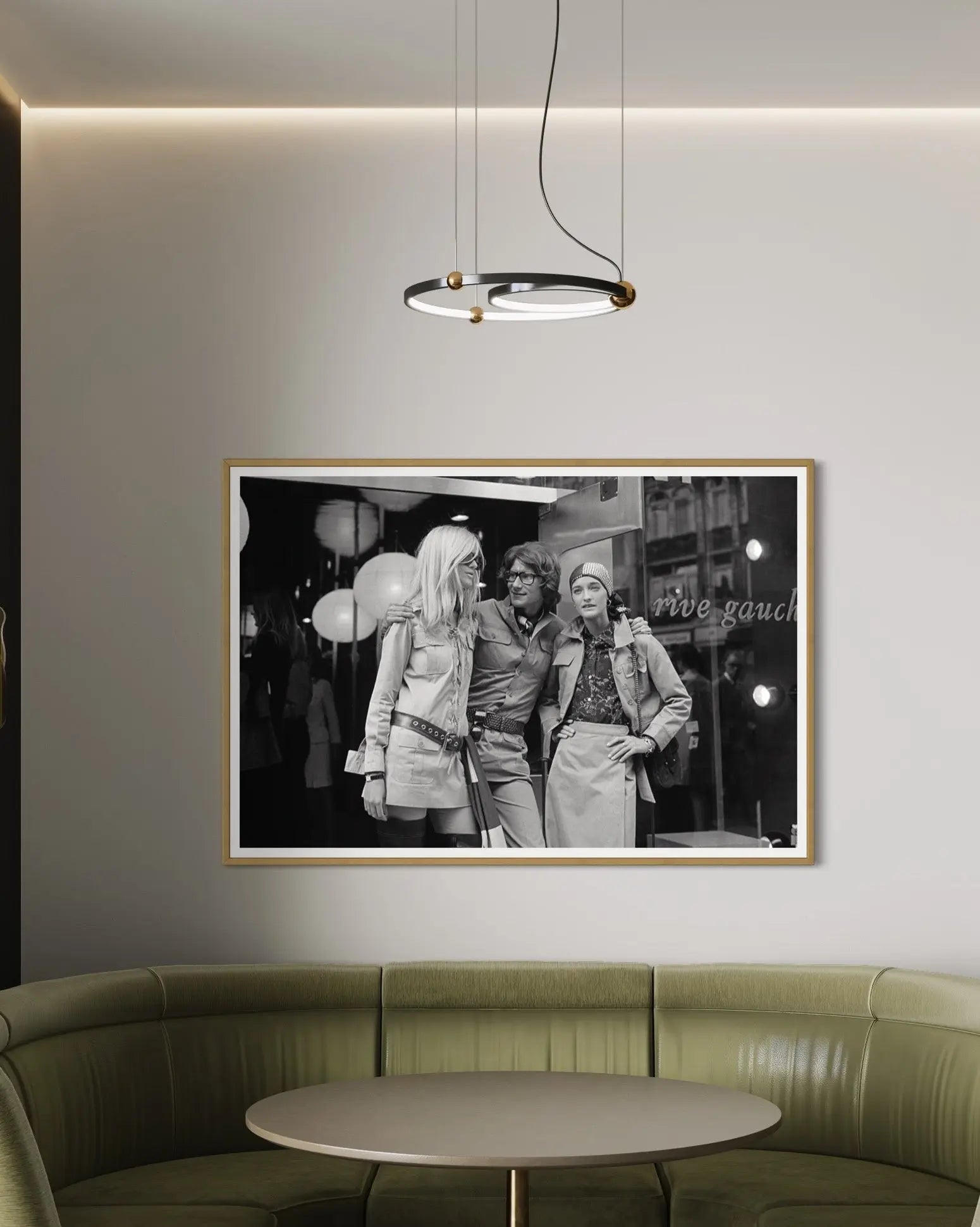 Yves Saint Laurent in Paris by John Minihan showcased in a designer room setting