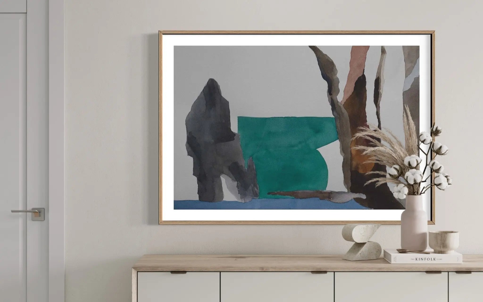 Leder by Encarnacion Portal Rubio displayed in a modern living room interior