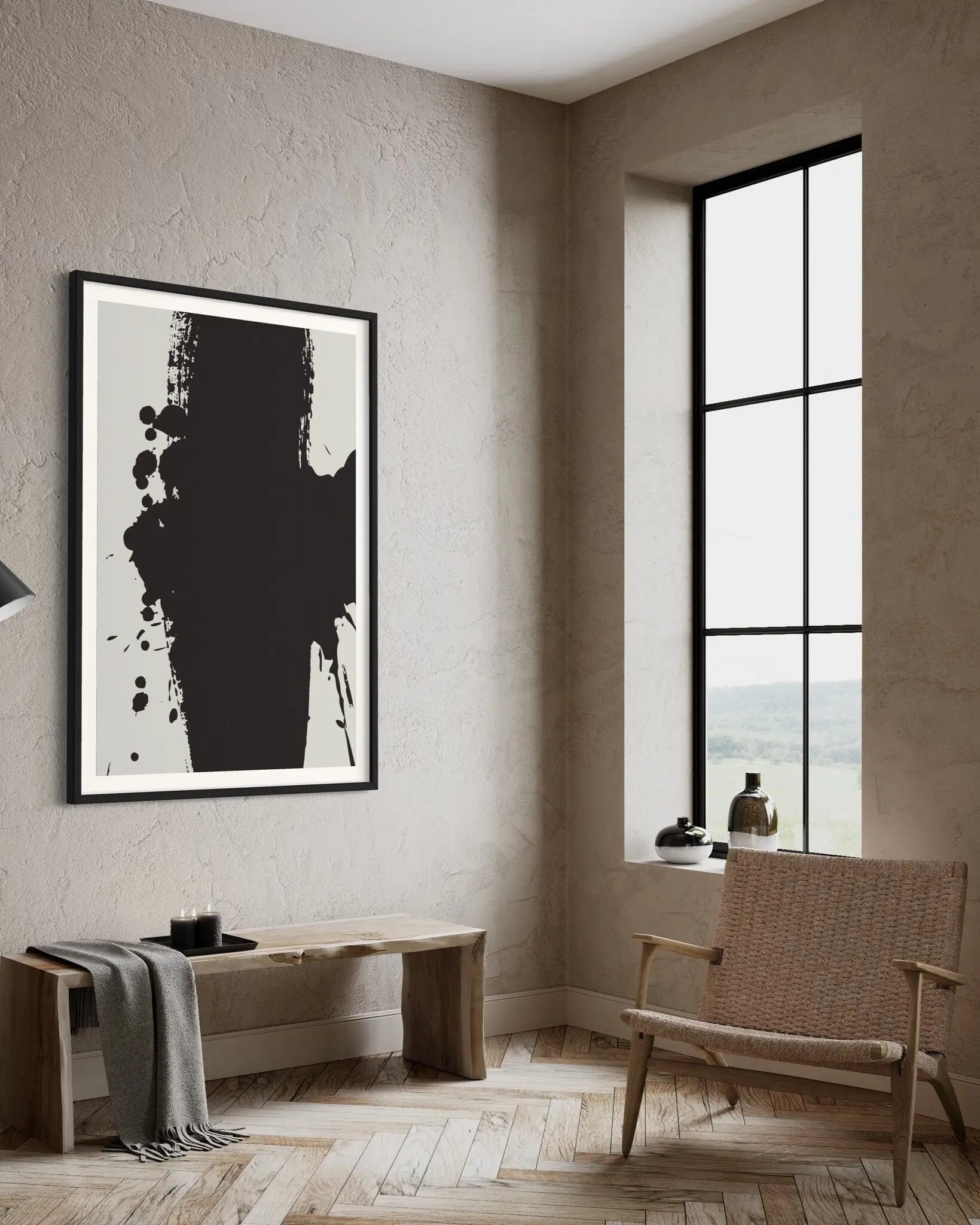 Association by Alejandro Franseschini displayed in a modern living room interior
