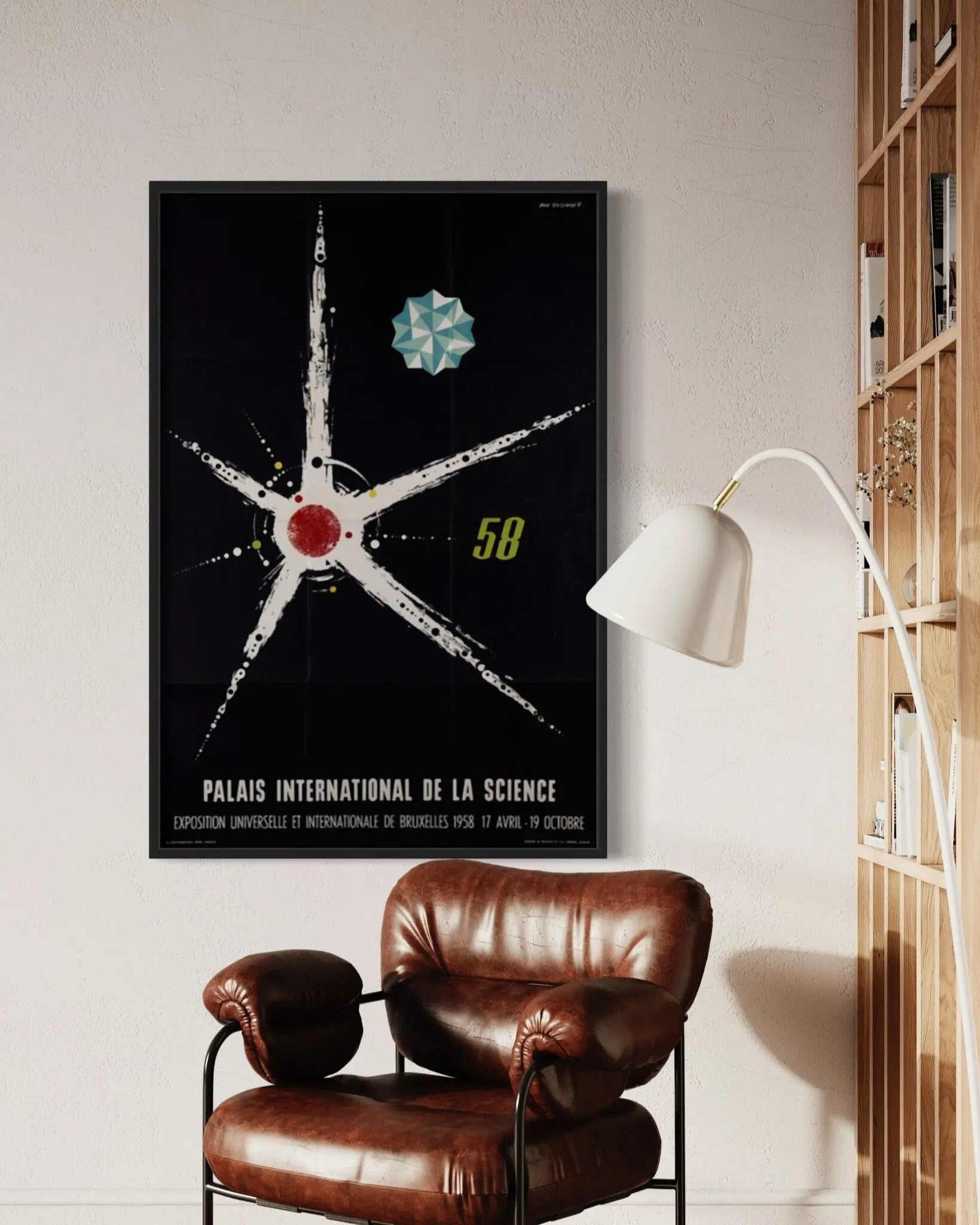 1958 Palais International De La Science Brussels styled in a contemporary interior setting