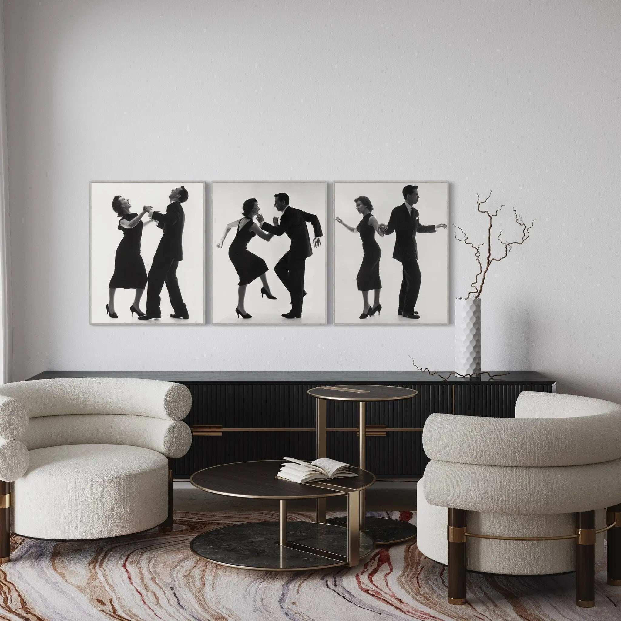 Vintage Cha-Cha-Cha Dance 1950s by Thurston Hopkins styled in a contemporary interior setting