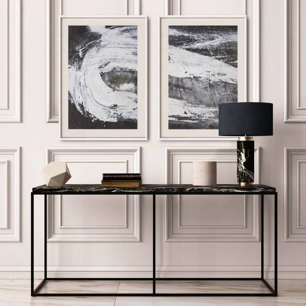 Oblivion I by Evelyn Ogly installed in a luxury residential interior