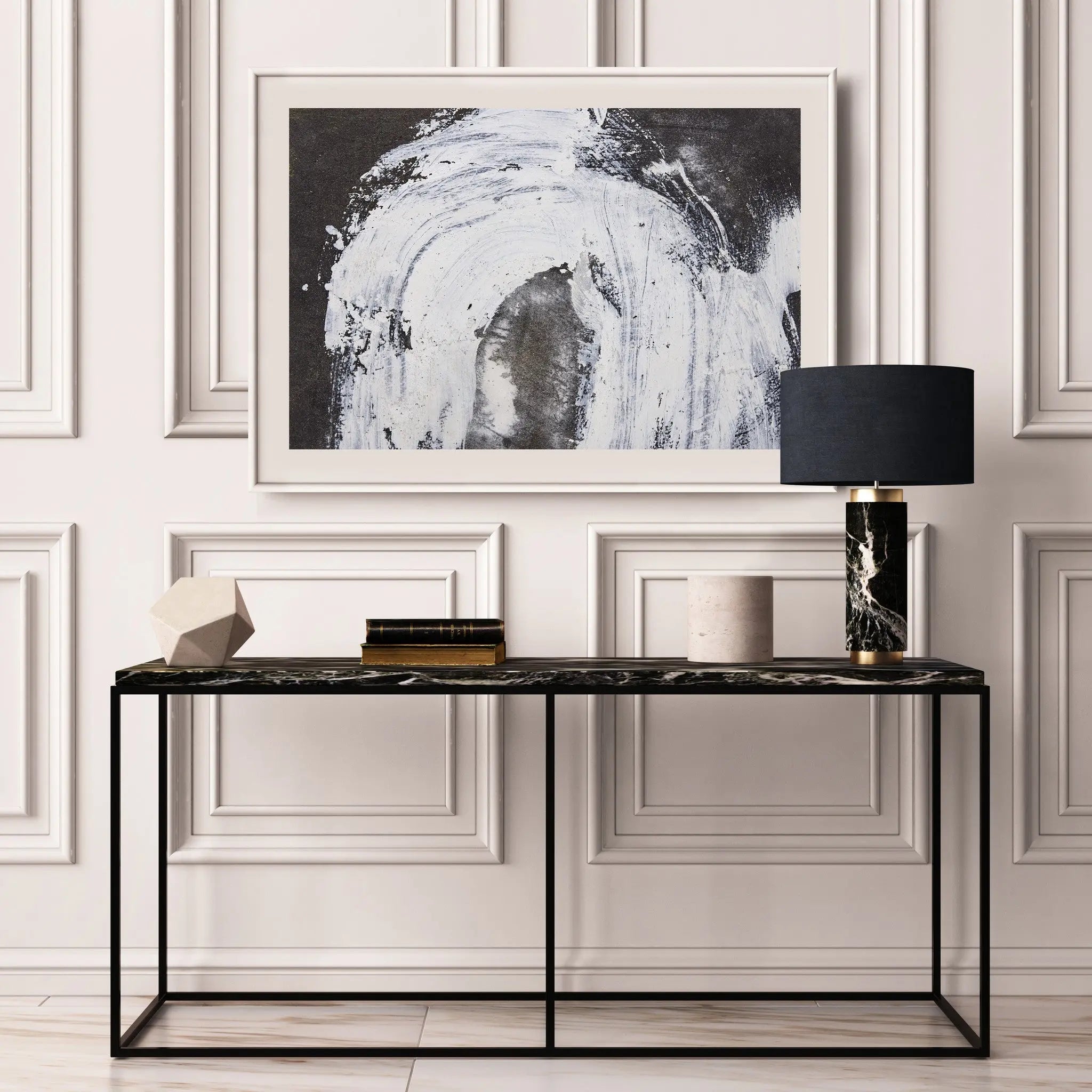 Oblivion I by Evelyn Ogly featured in an elegant interior space