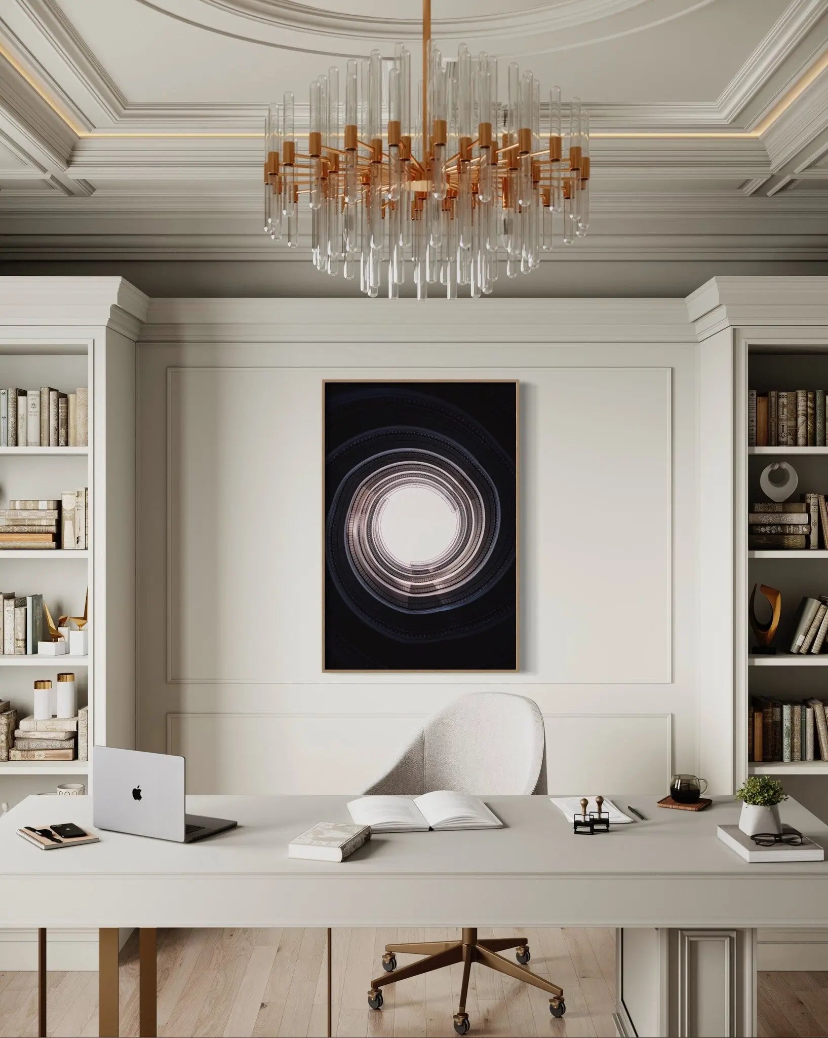 Look-Up by S. Zeller displayed in a modern living room interior
