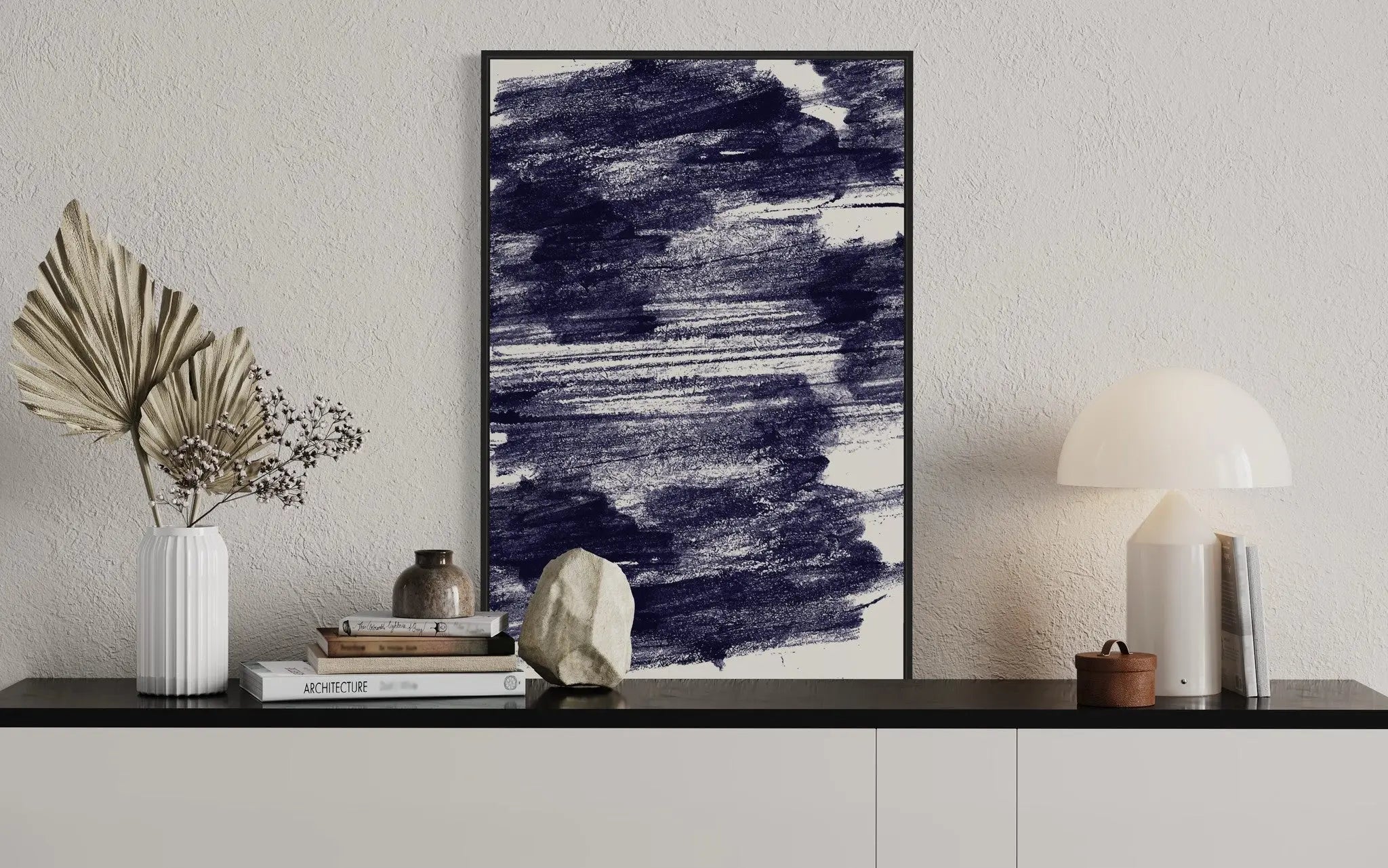 It's Only The Wind by Alejandro Franseschini displayed in a modern living room interior