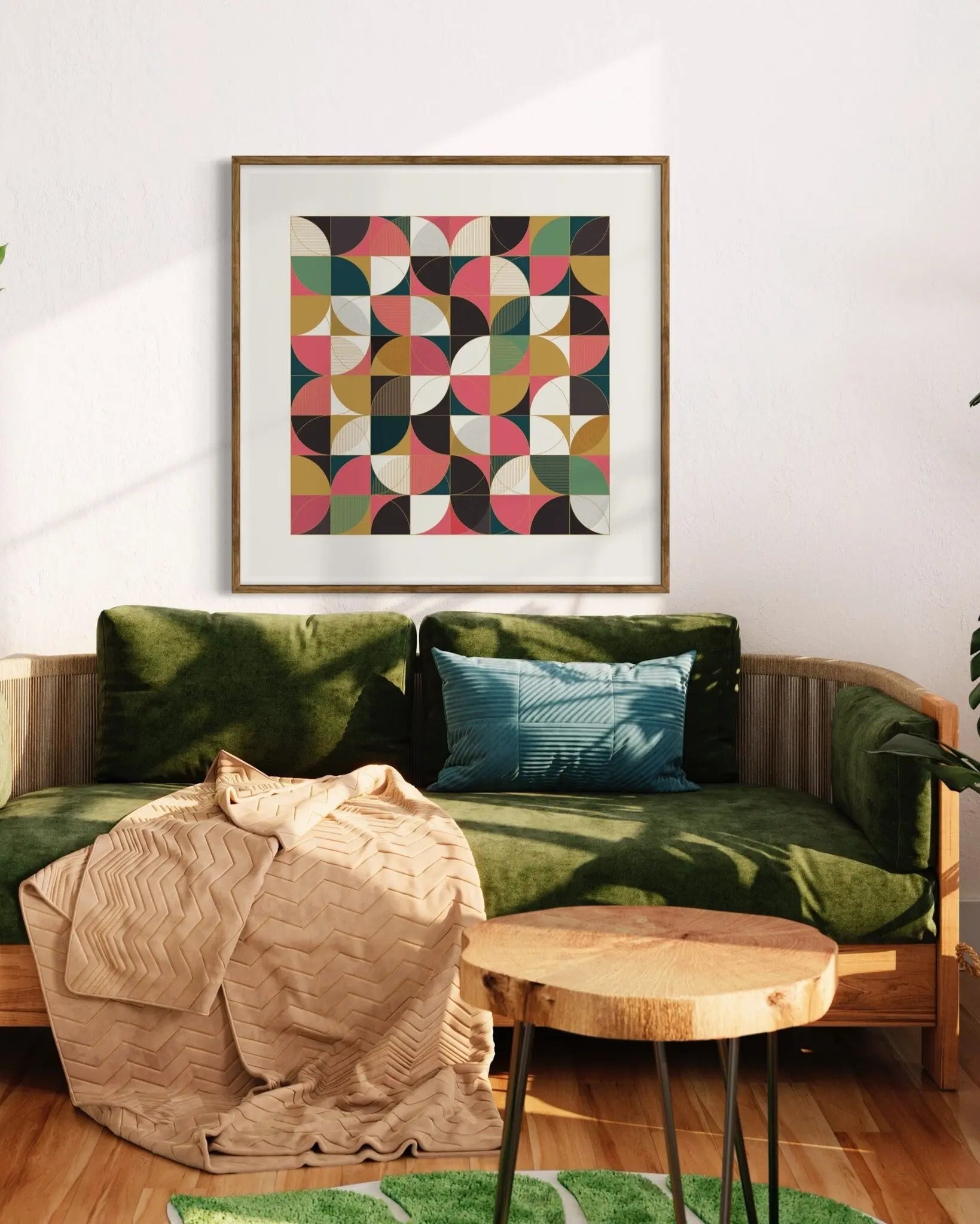 A New Day by Alejandro Franseschini showcased in a designer room setting