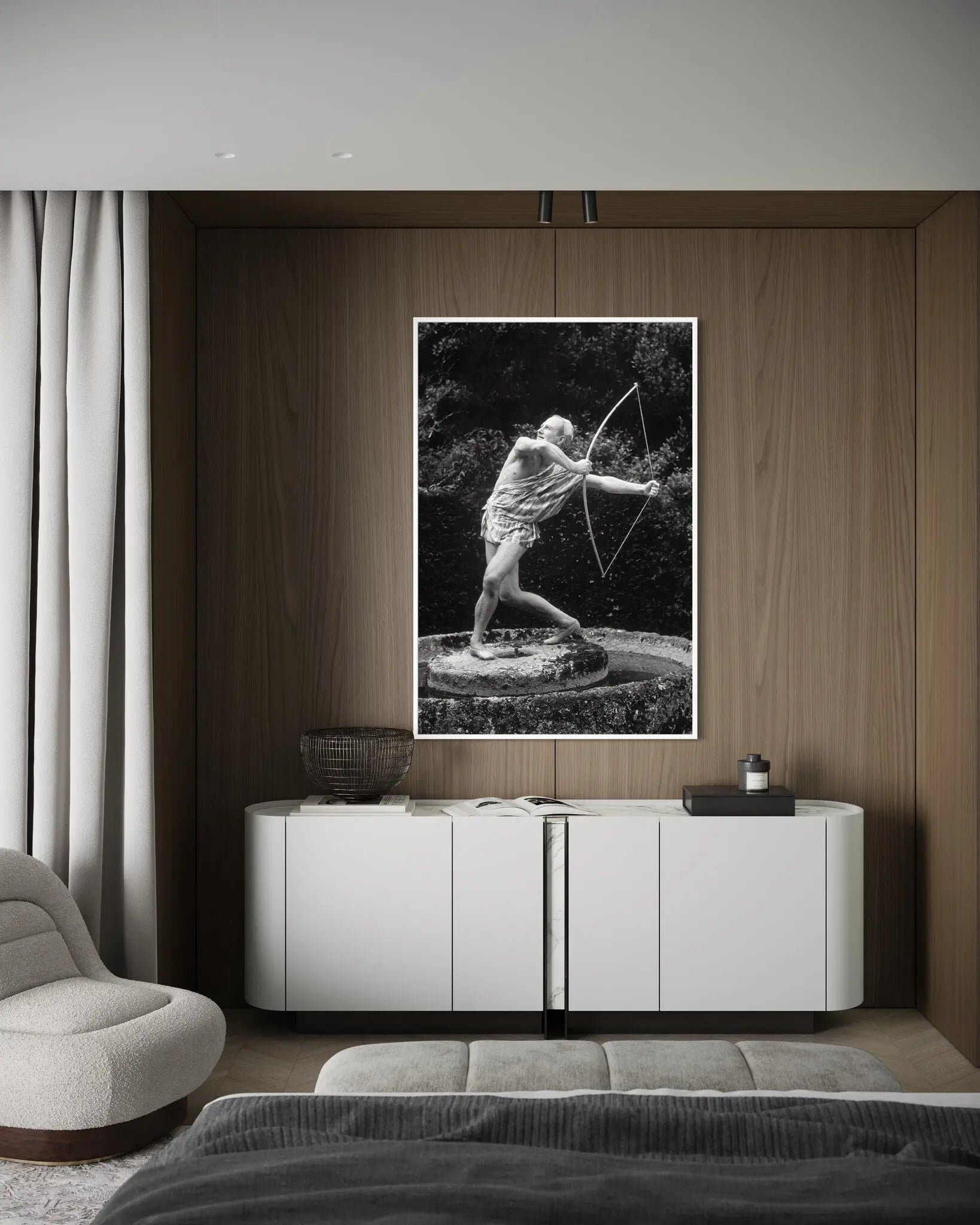 Vintage Cupid Dance 1935 by Sasha featured in an elegant interior space