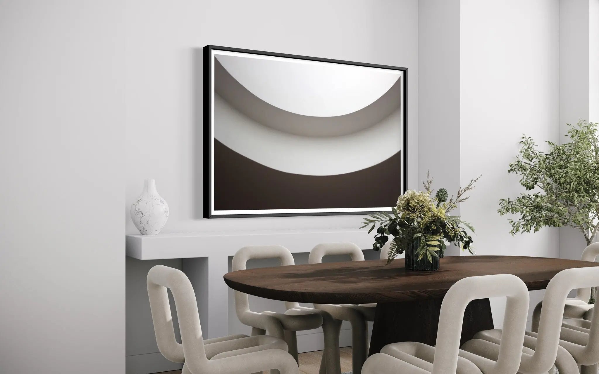 Unlimited by L. Del Cruz showcased in a designer room setting